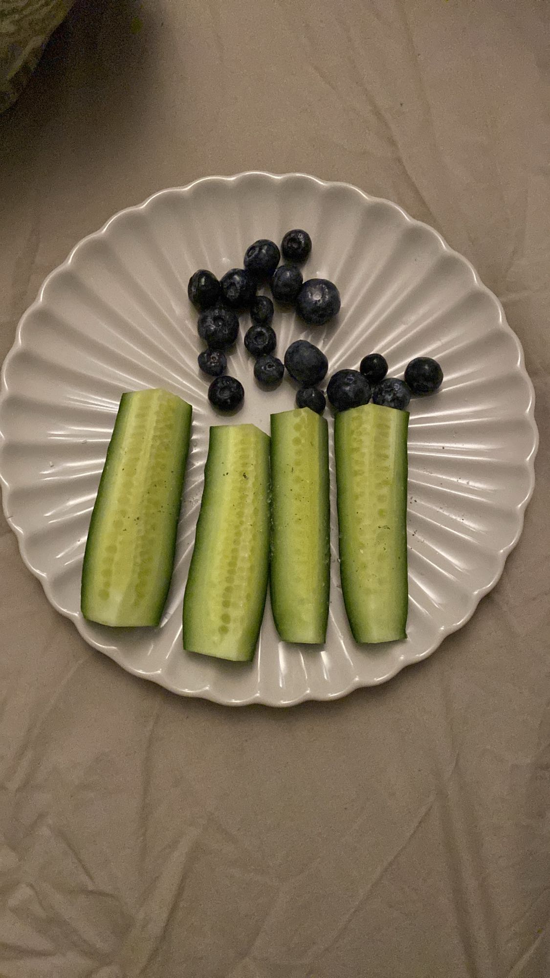 Cucumber & Blueberries