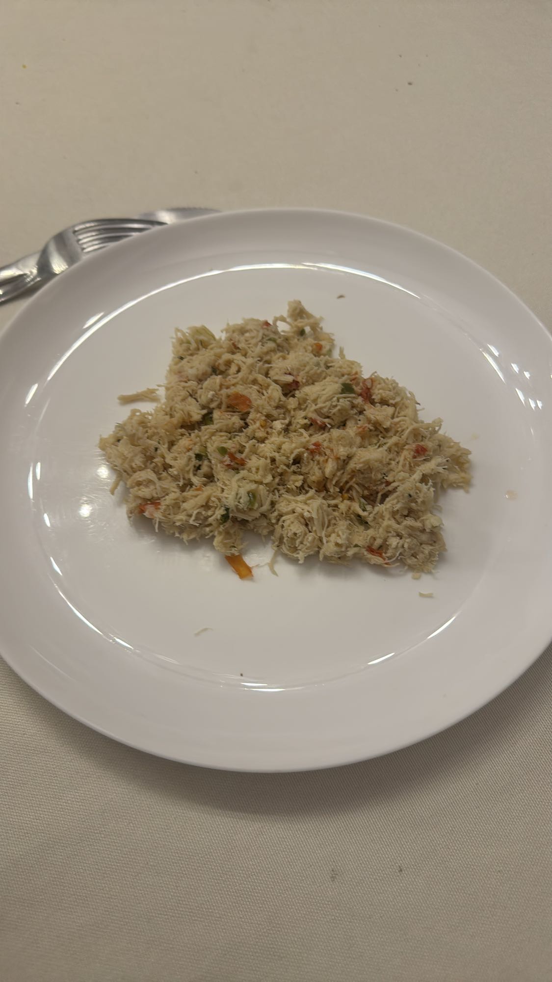 Frango desfiado com legumes