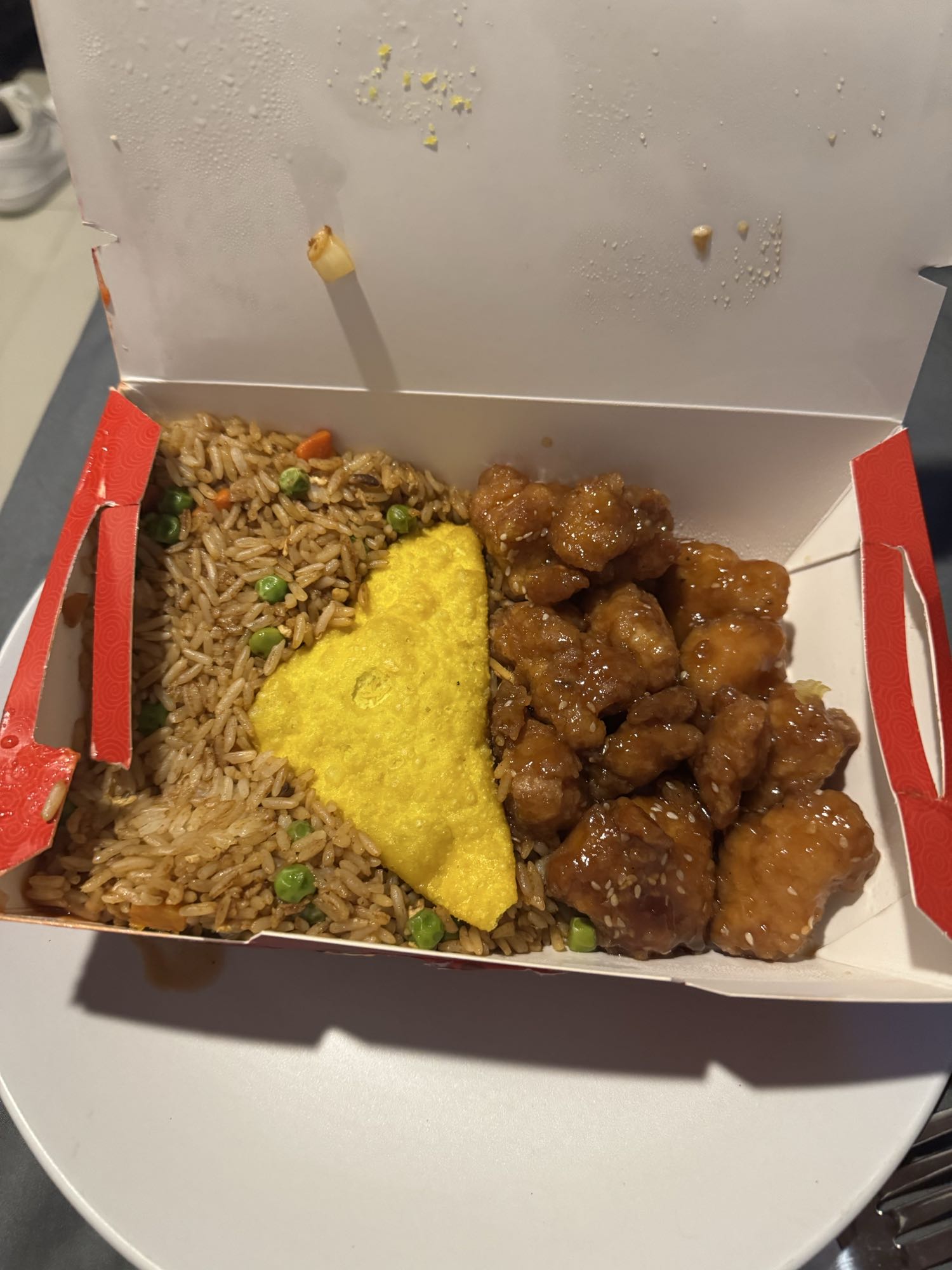 Pollo agridulce con arroz