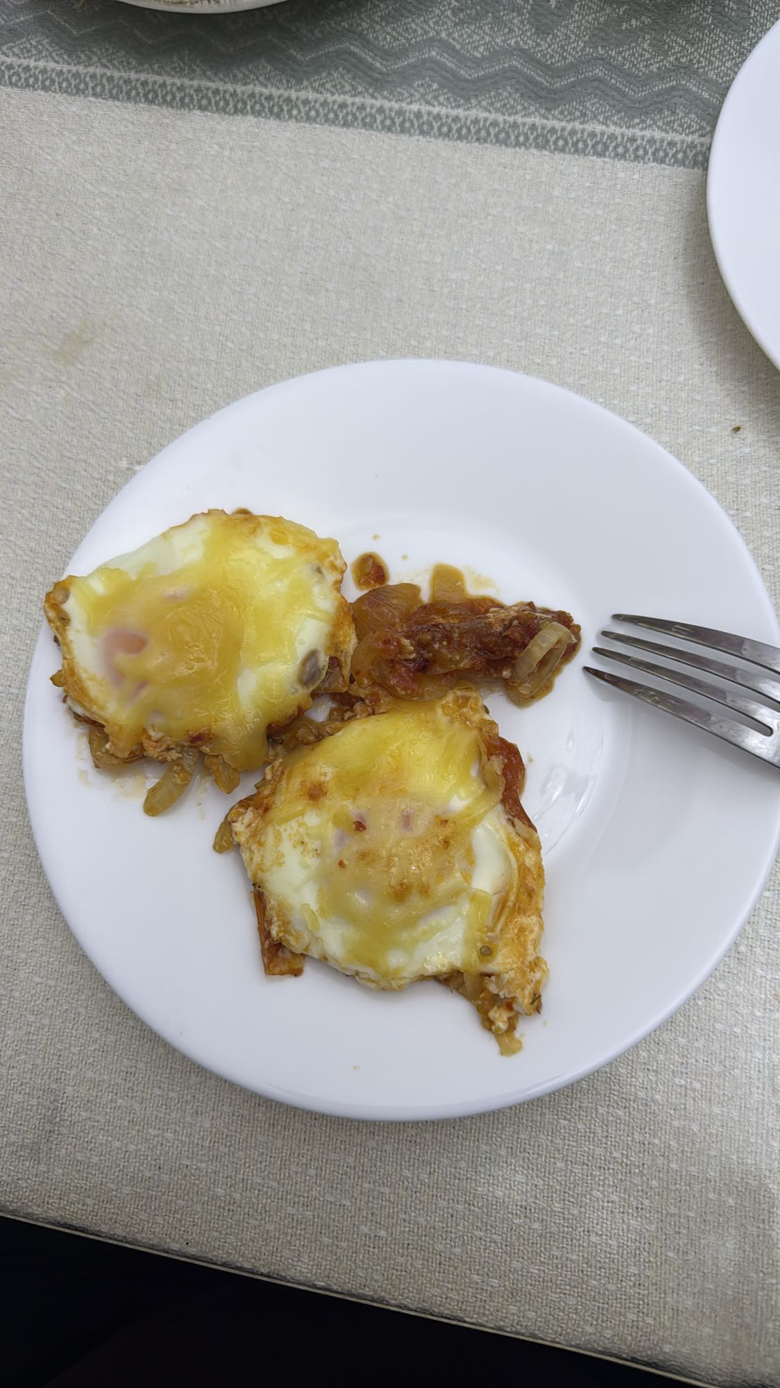 яйца с сыром и луком