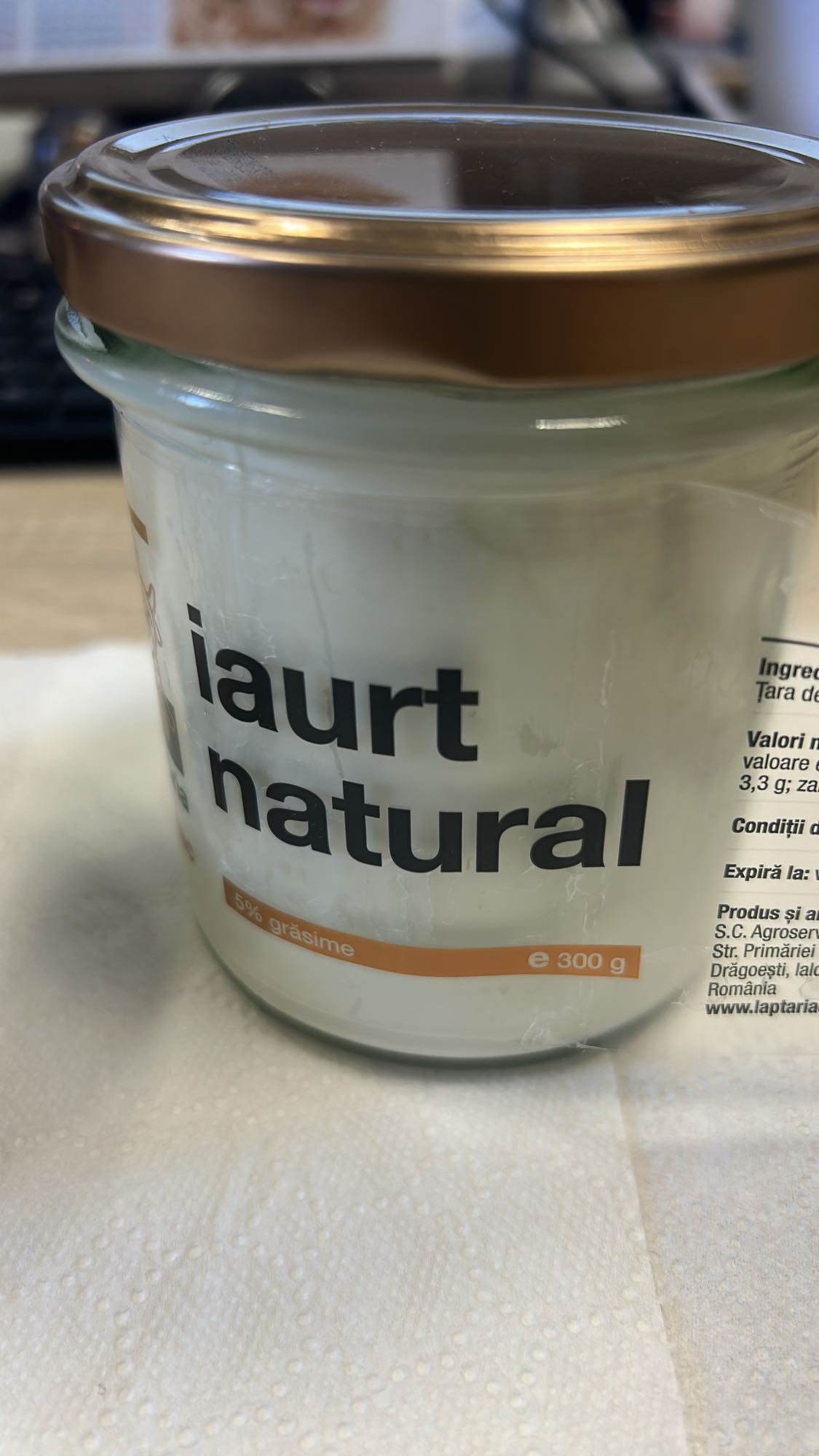 Iaurt natural 5% grasime