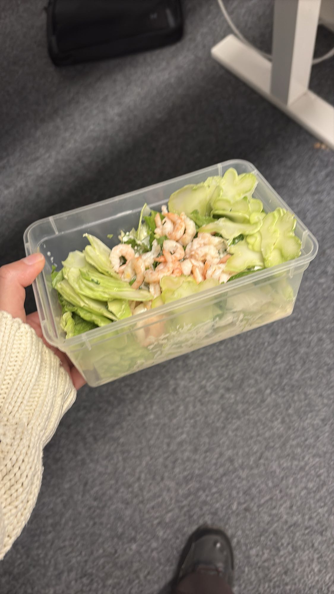 Räksallad med gurka