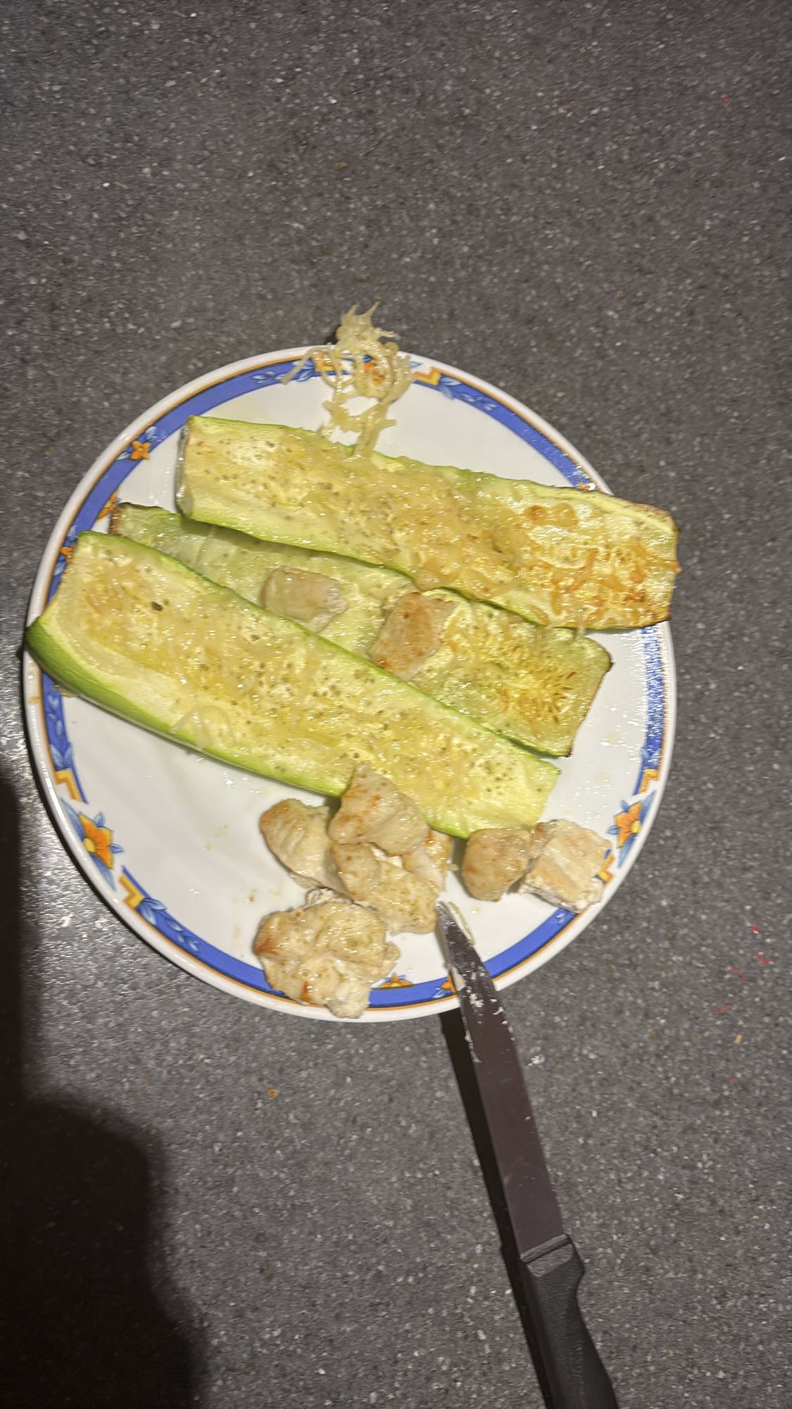Courgettes et poulet