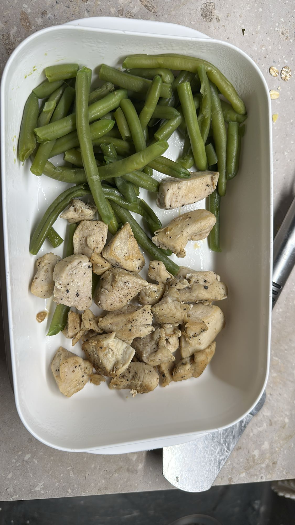 Kyckling med gröna bönor