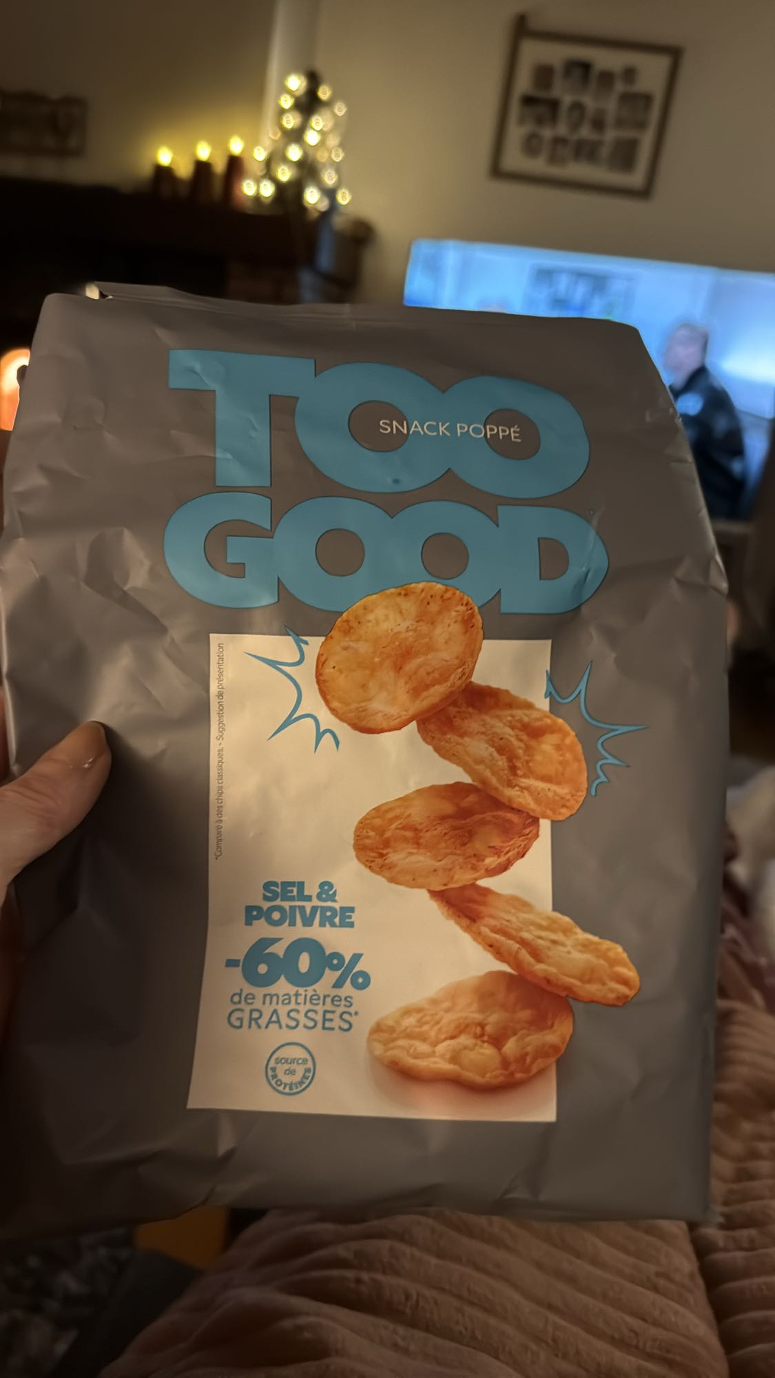 Gezouten popchips snack