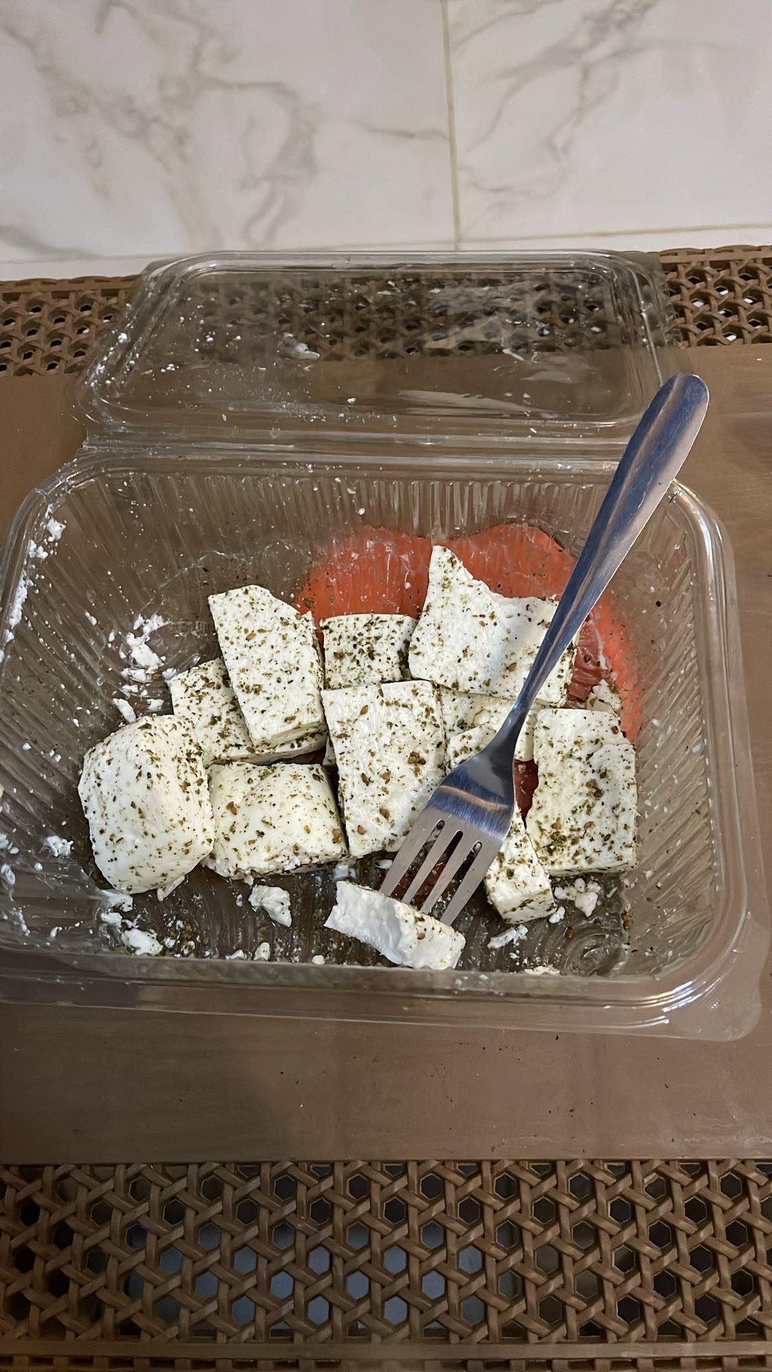 Herbed feta and tomato salad