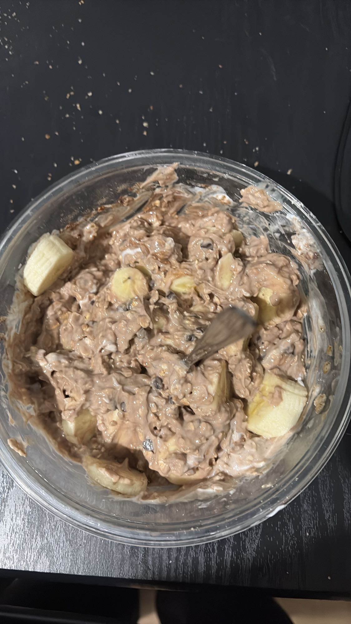 Flocons d’avoine banane choco