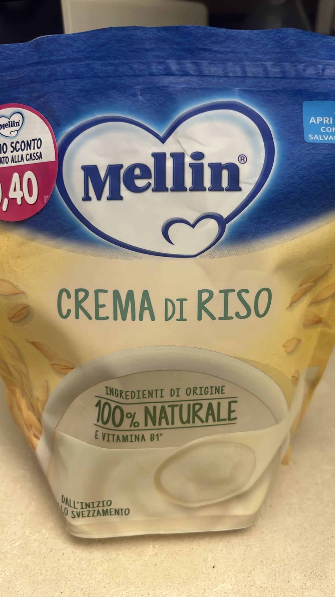 Crema di riso Mellin
