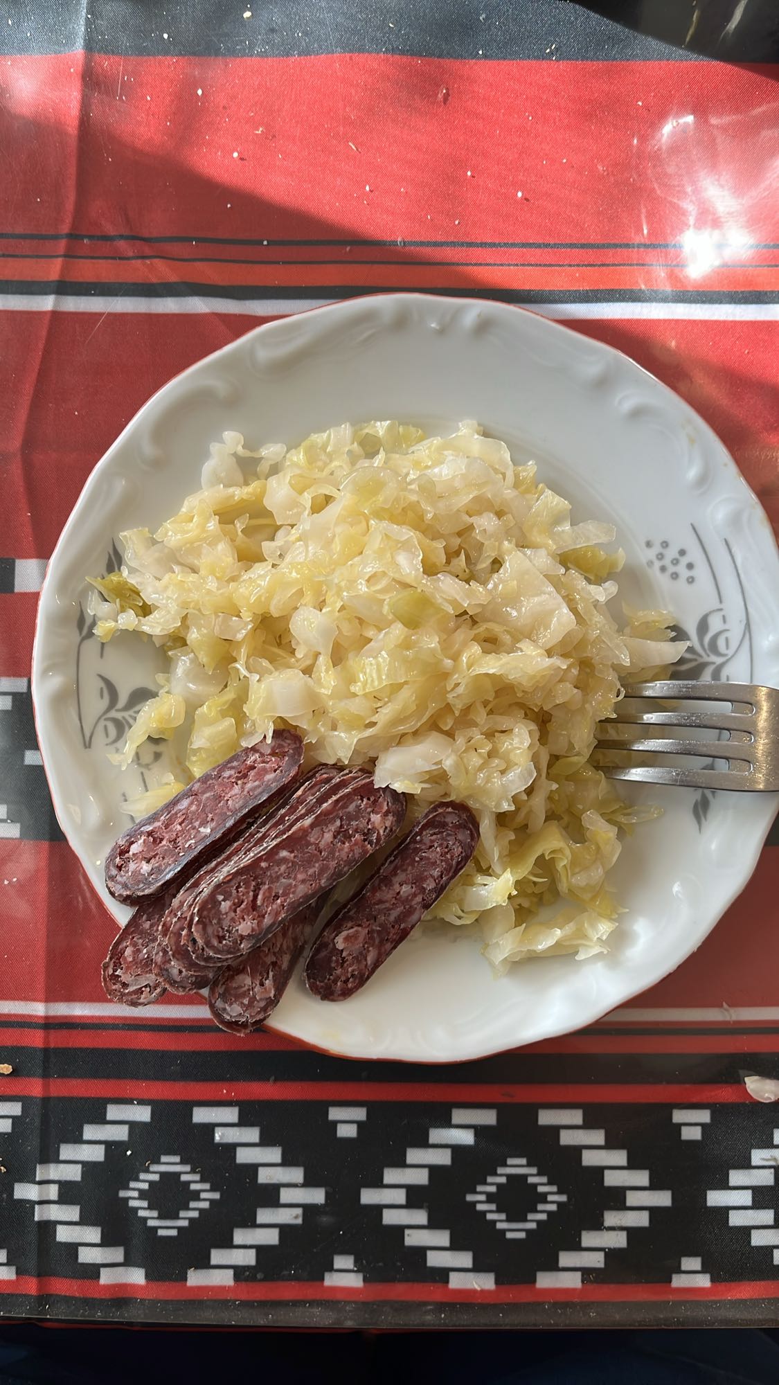Зеле с луканка