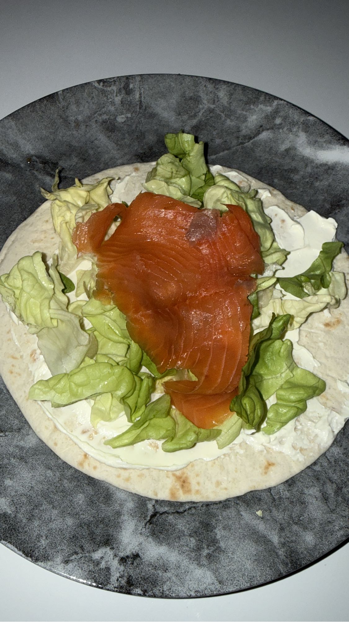 Wrap au saumon fumé