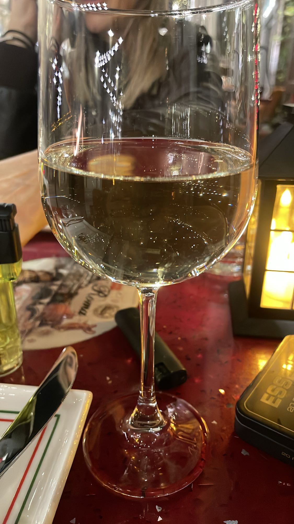 Glass of white wine