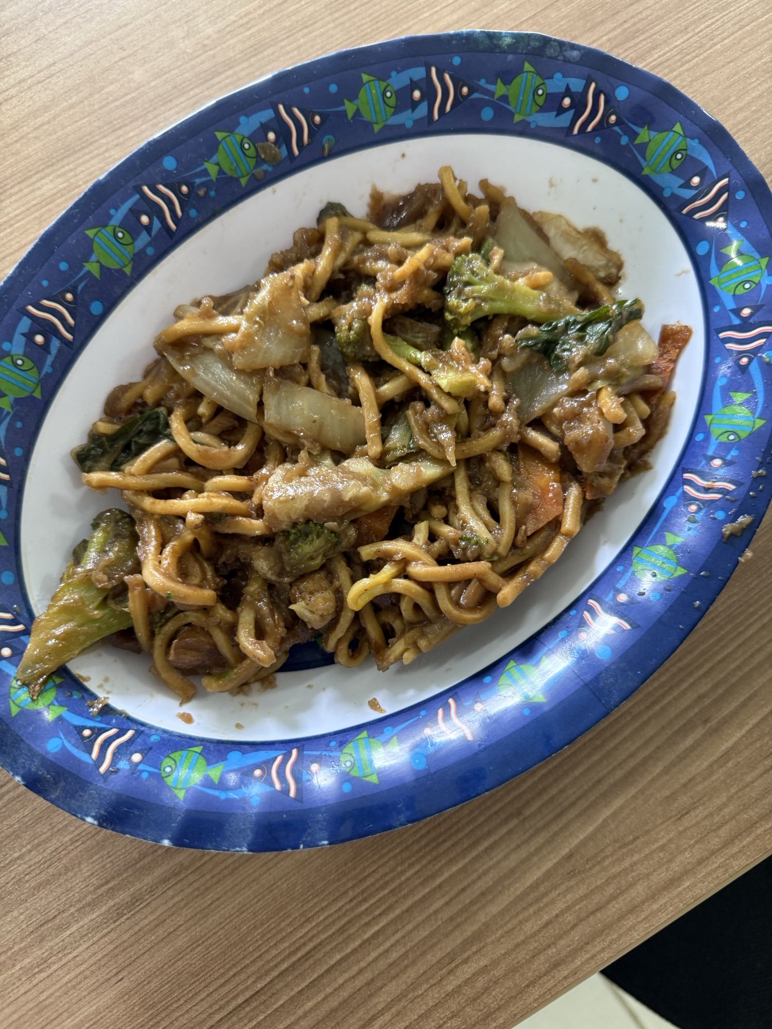 Macarrão com legumes