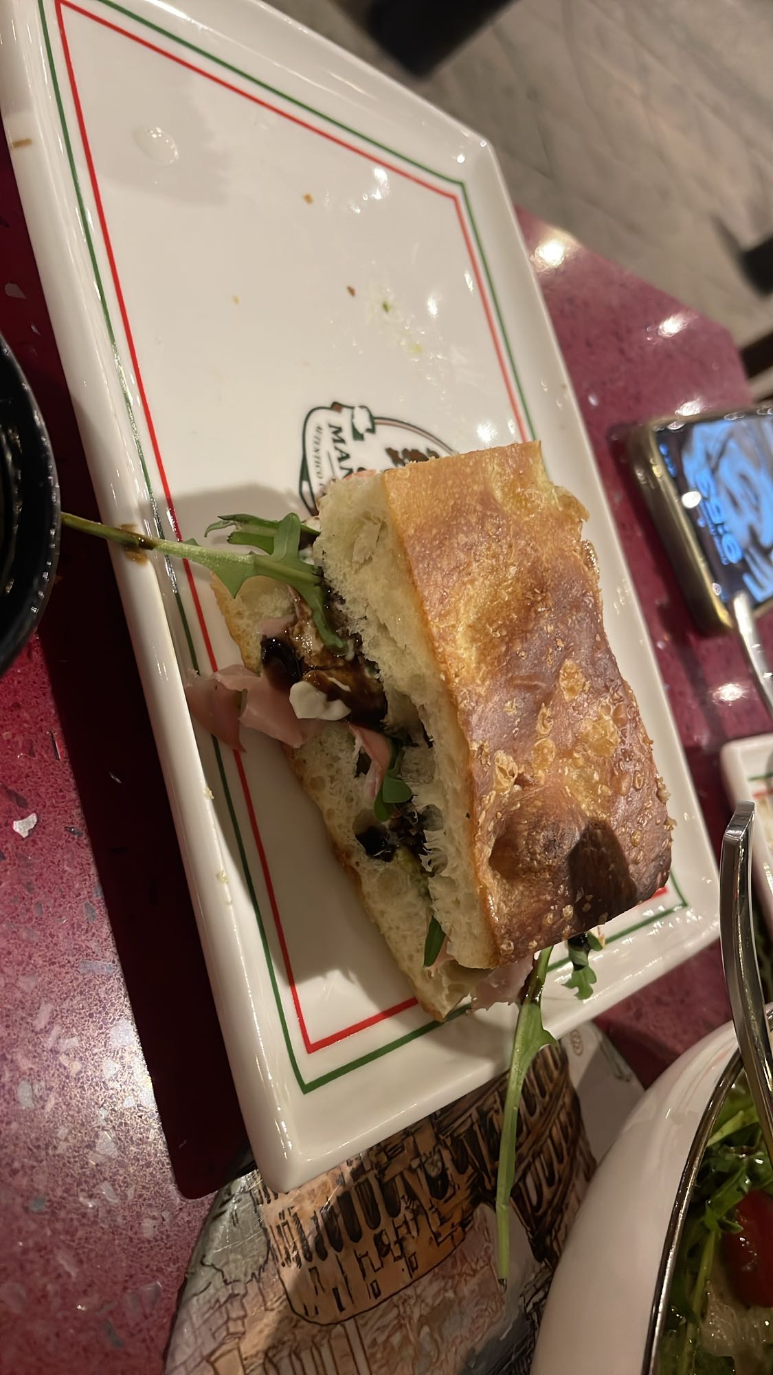 Prosciutto Arugula Sandwich