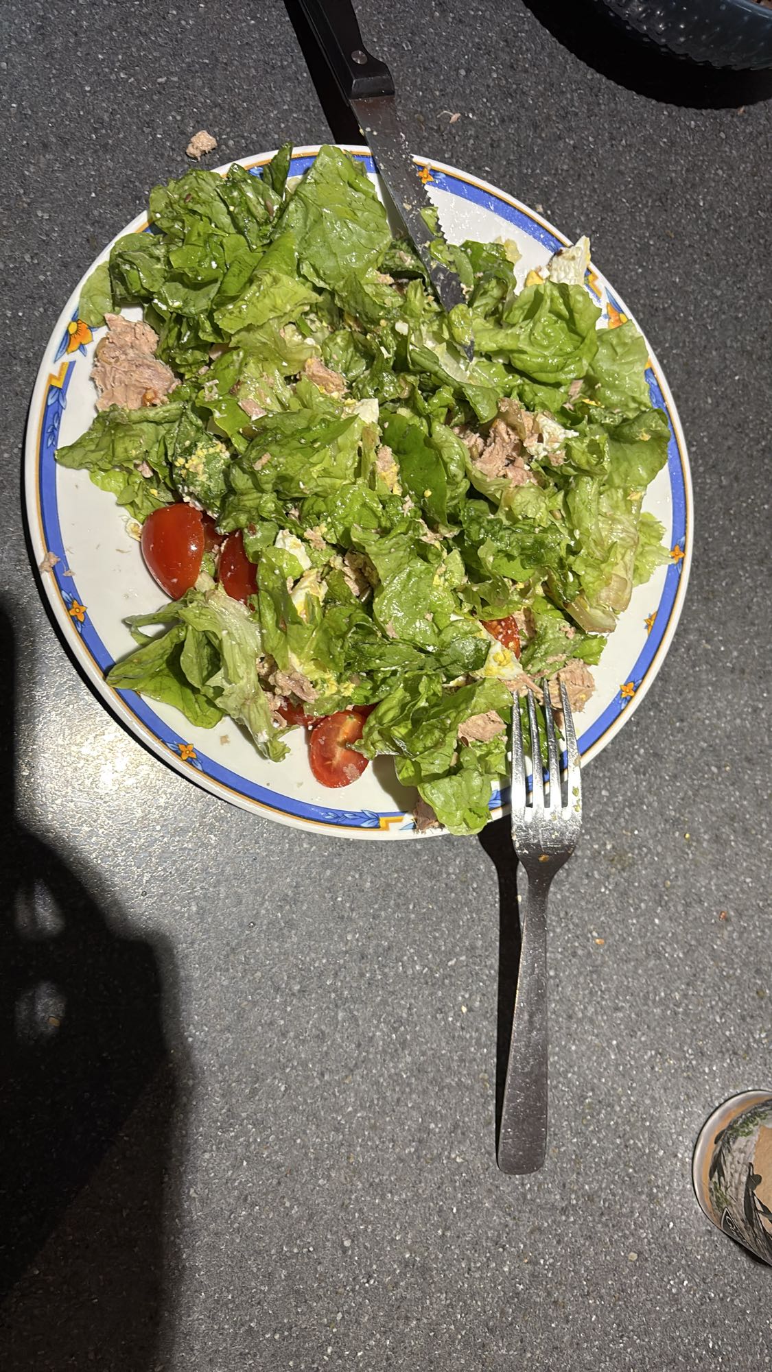 Salade thon et légumes