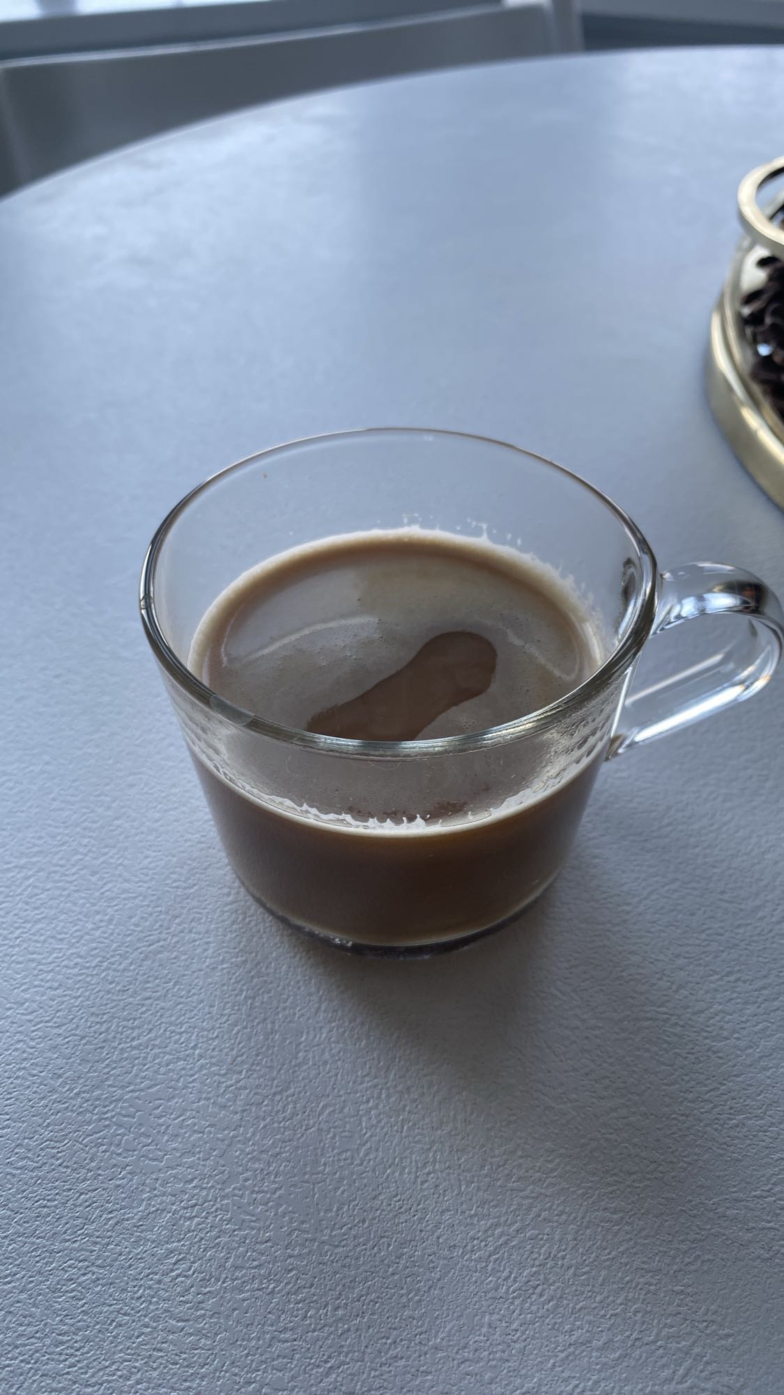 Americano med lidt letmælk 1.5
