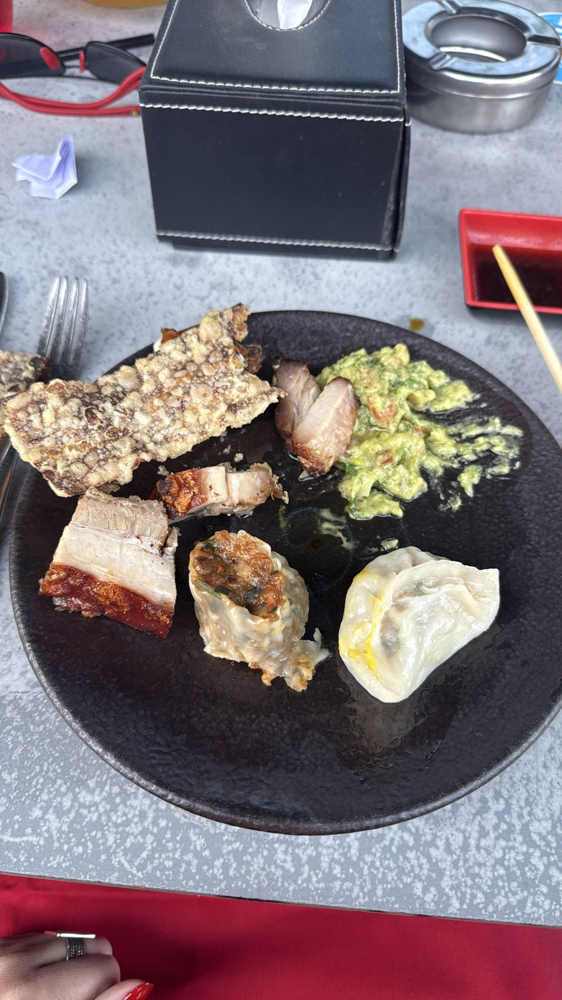 Pork & Dumpling Plate