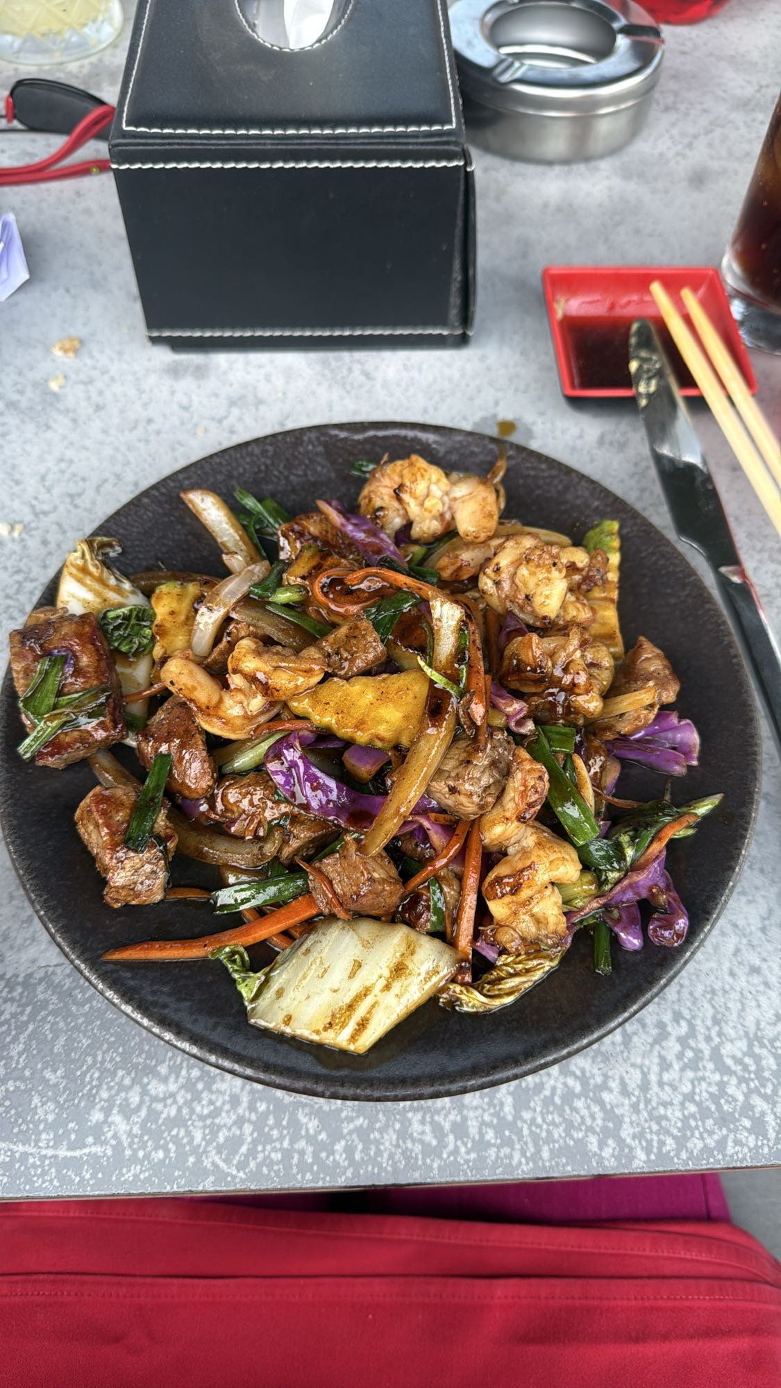 Stir Fry Beef & Shrimp Veggies