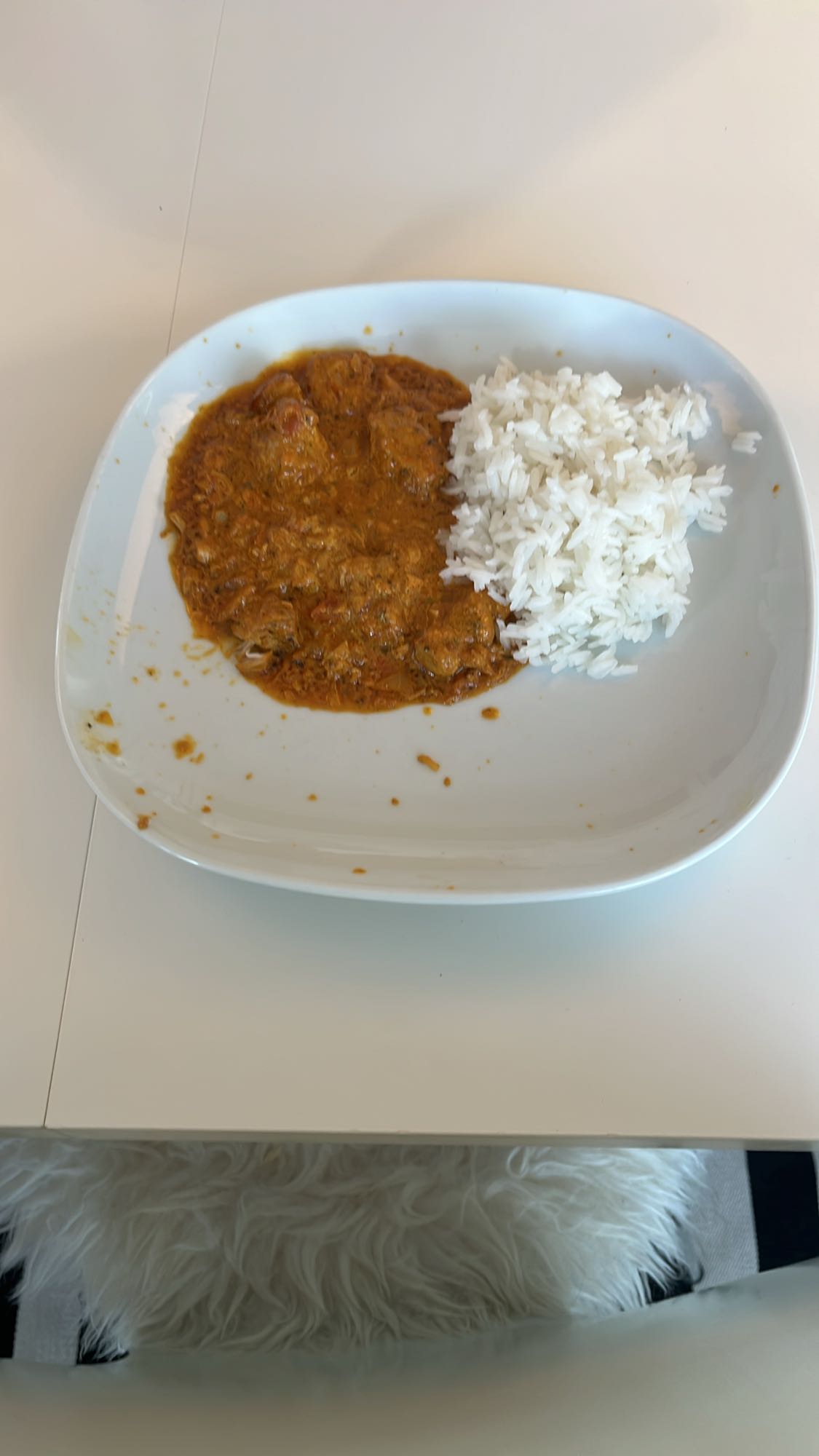 Kycklingcurry med ris
