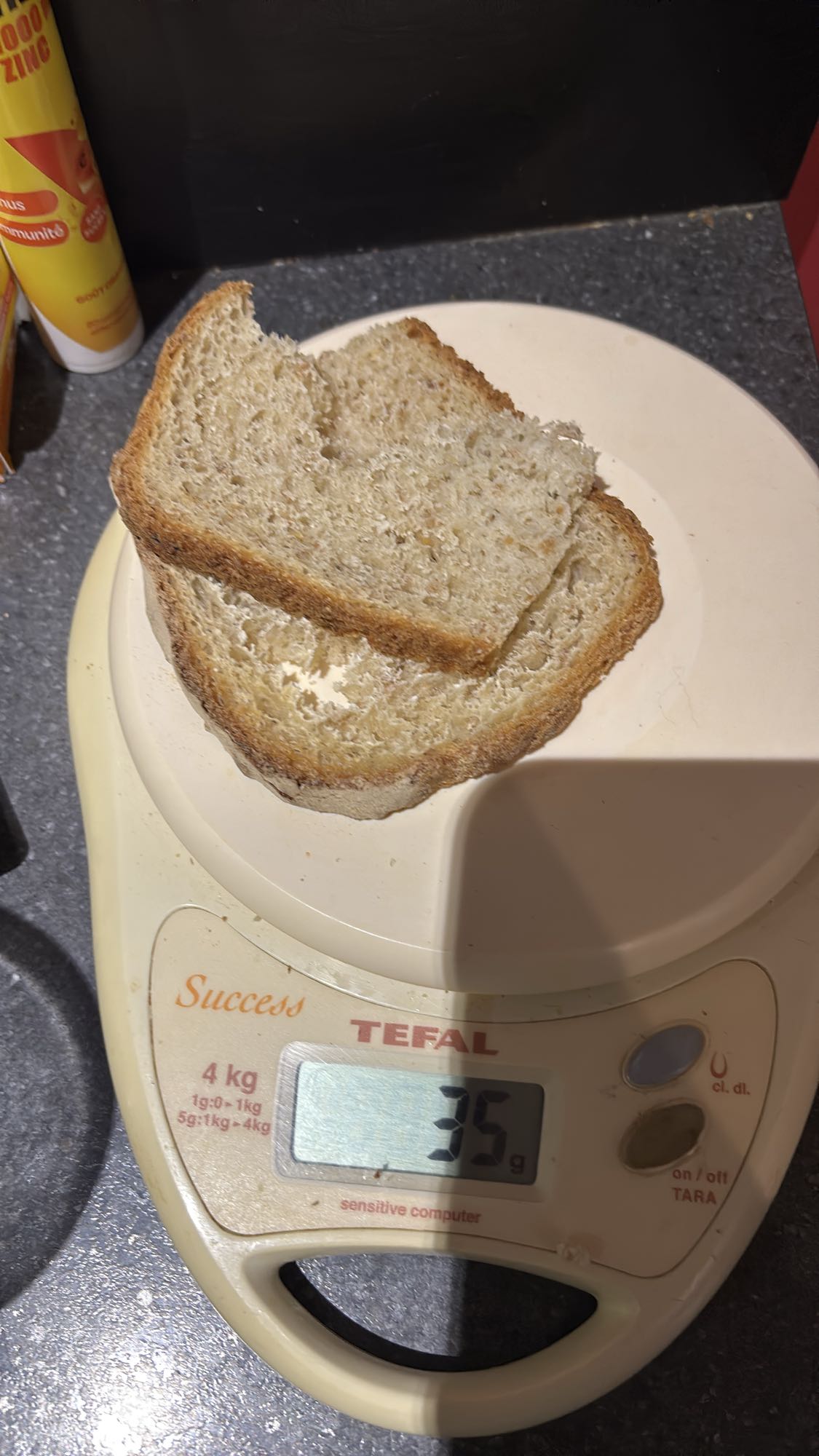 Tranches de pain complet