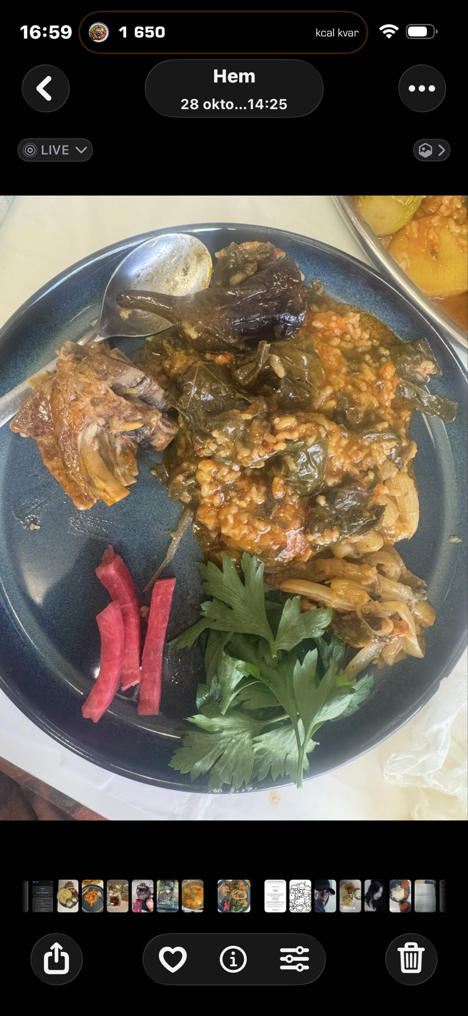 Lammgryta med ris och grönsaker