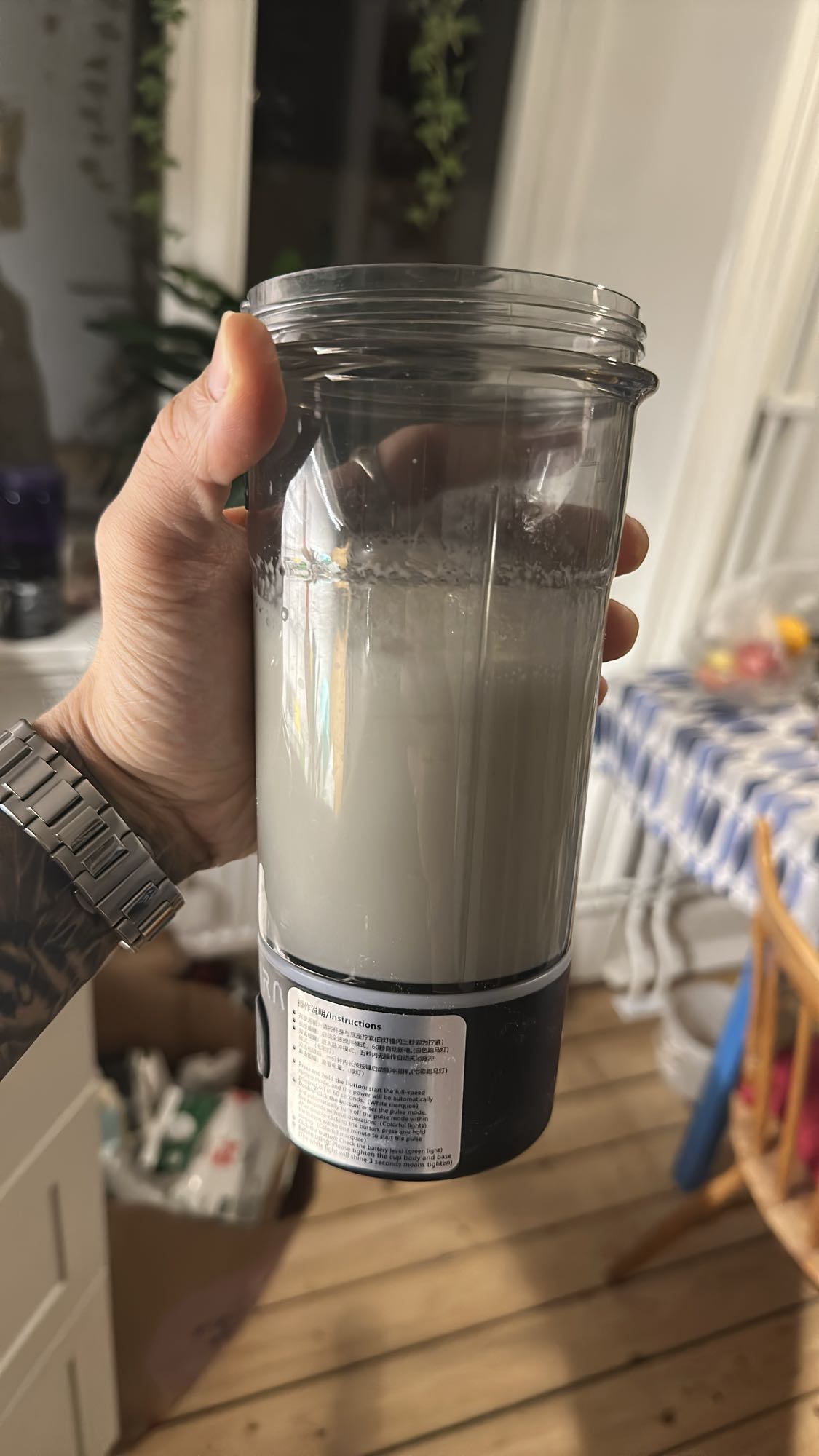 Proteindryck med vatten