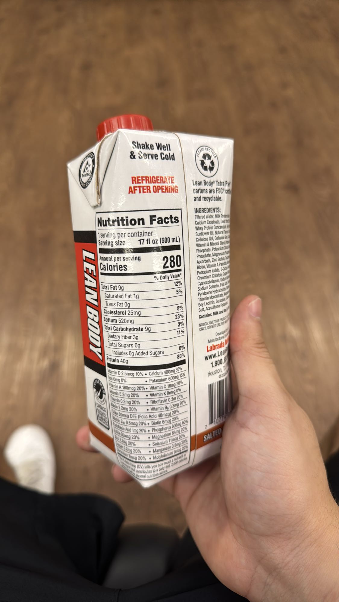 Batido proteico Lean Body