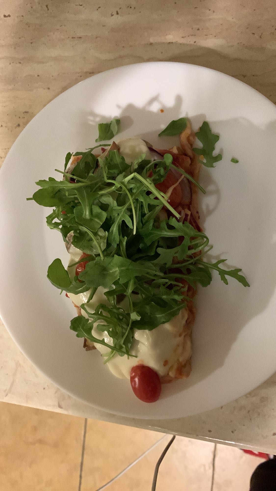 grzanka z rukolą i serem