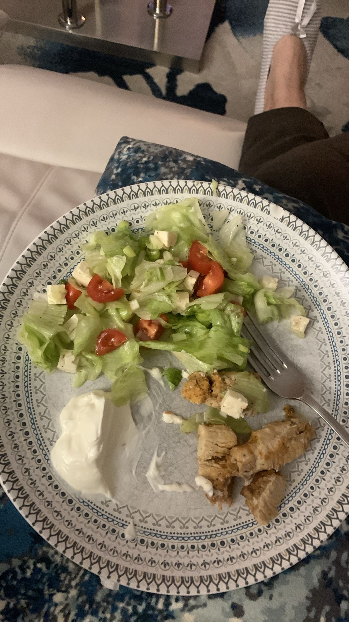 Salade poulet et yaourt