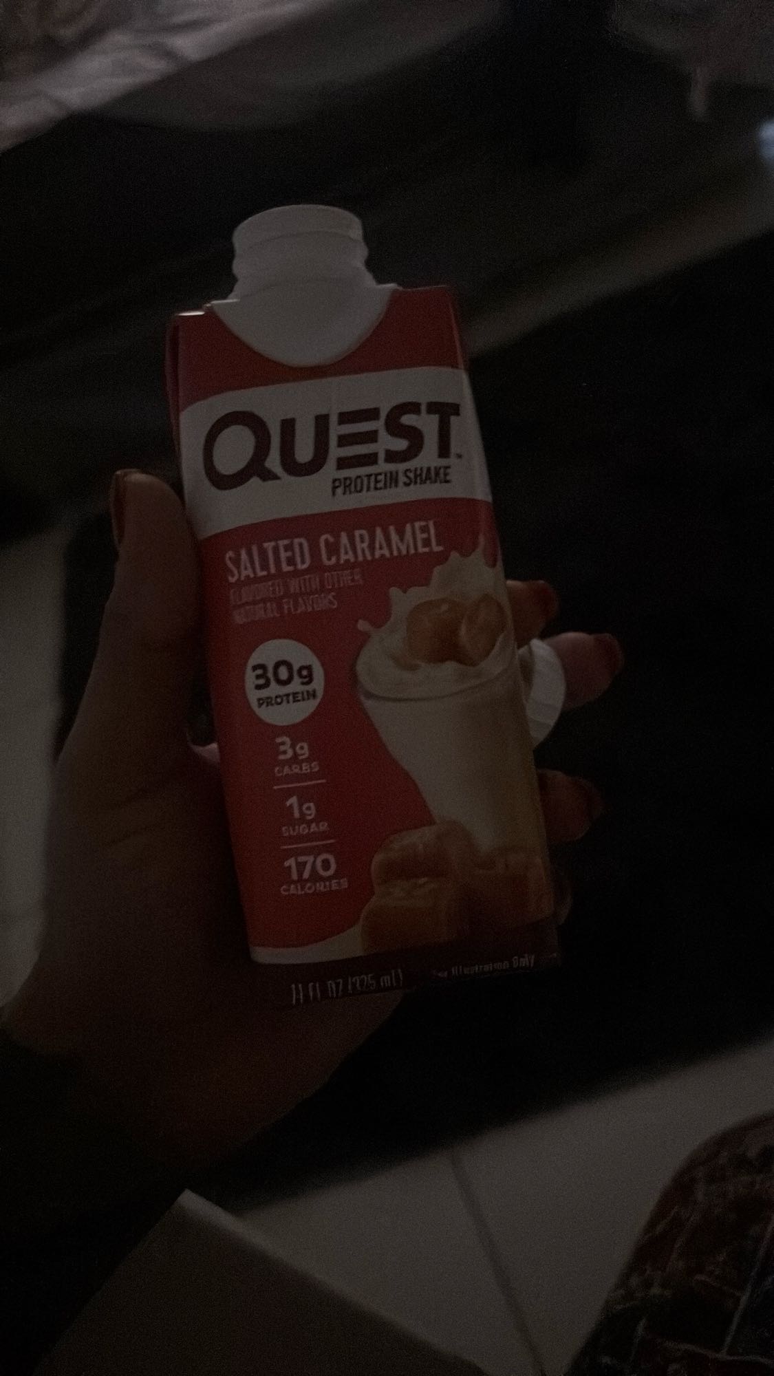 Batido proteico caramelo salado