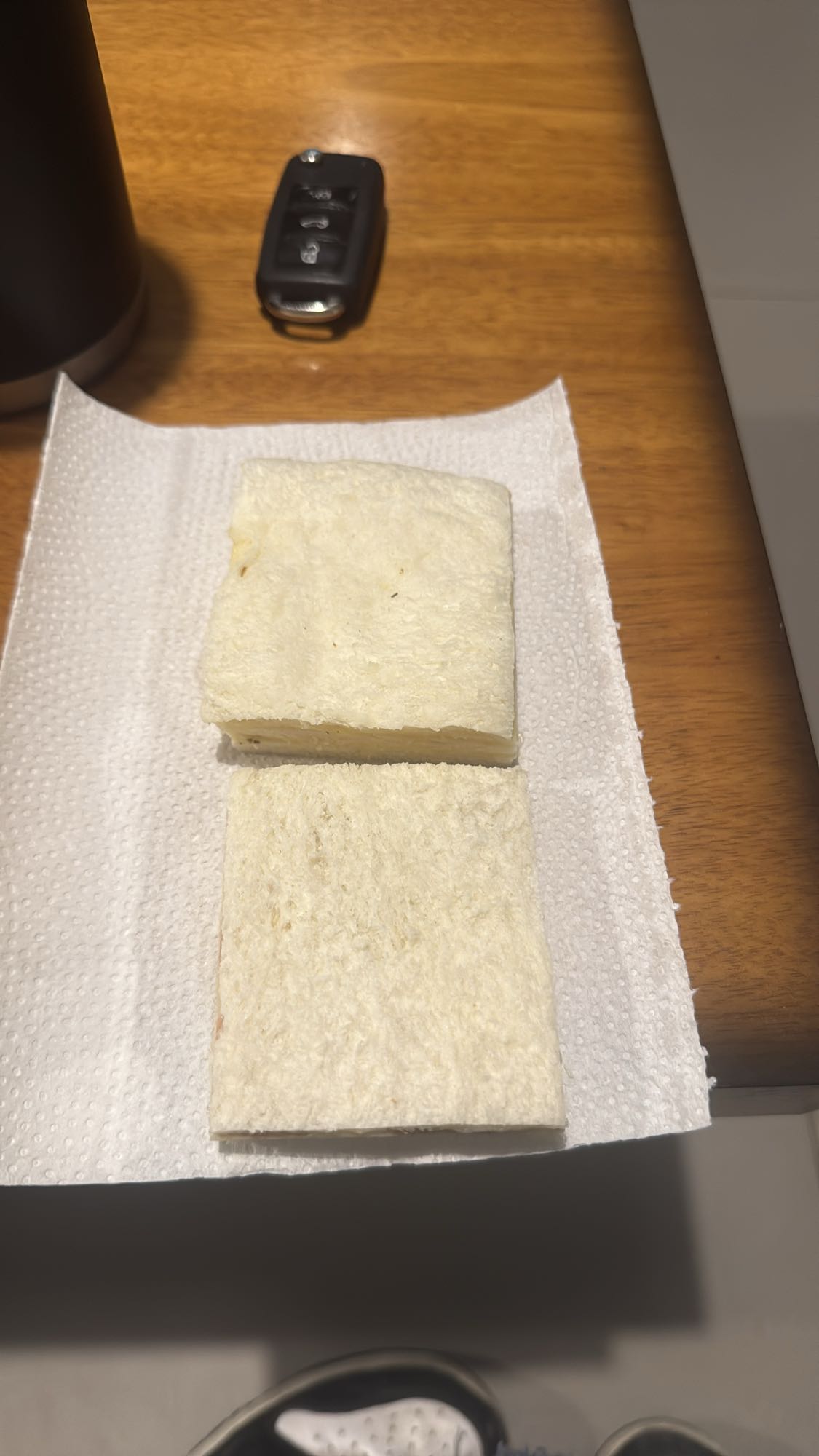 sándwich de pan blanco