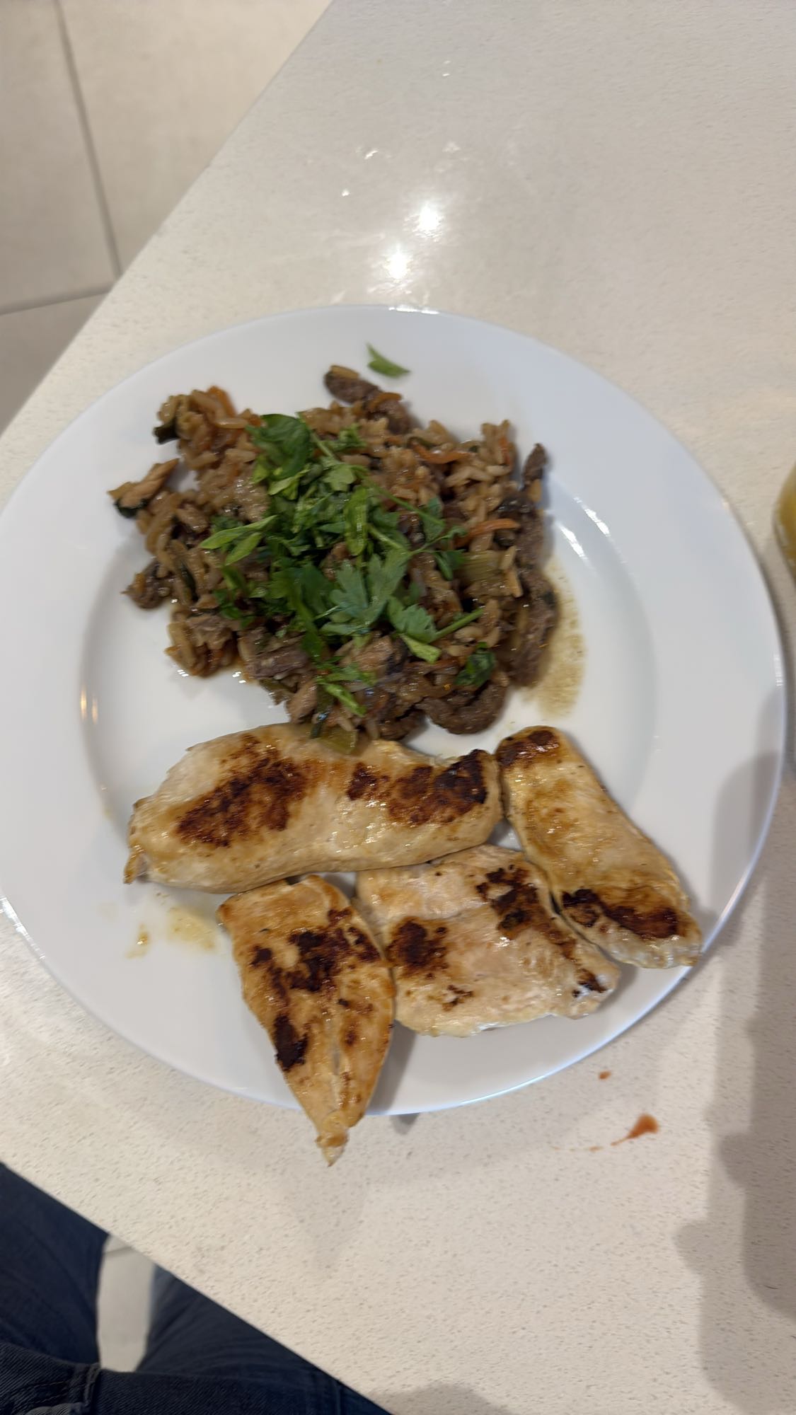 Grilled Chicken with Veg Rice