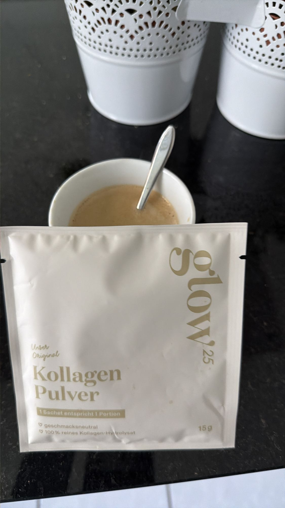 Kaffee mit Kollagen