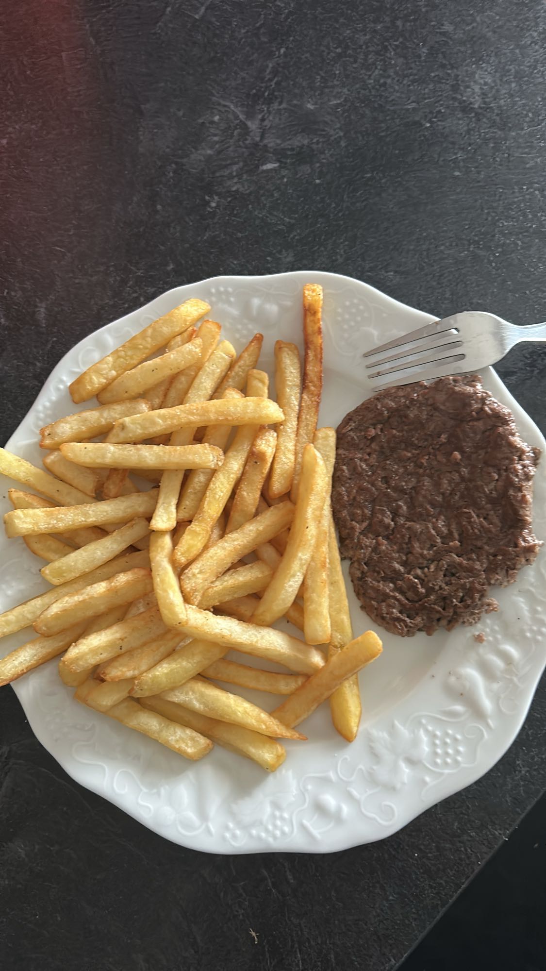 Steak haché et frites