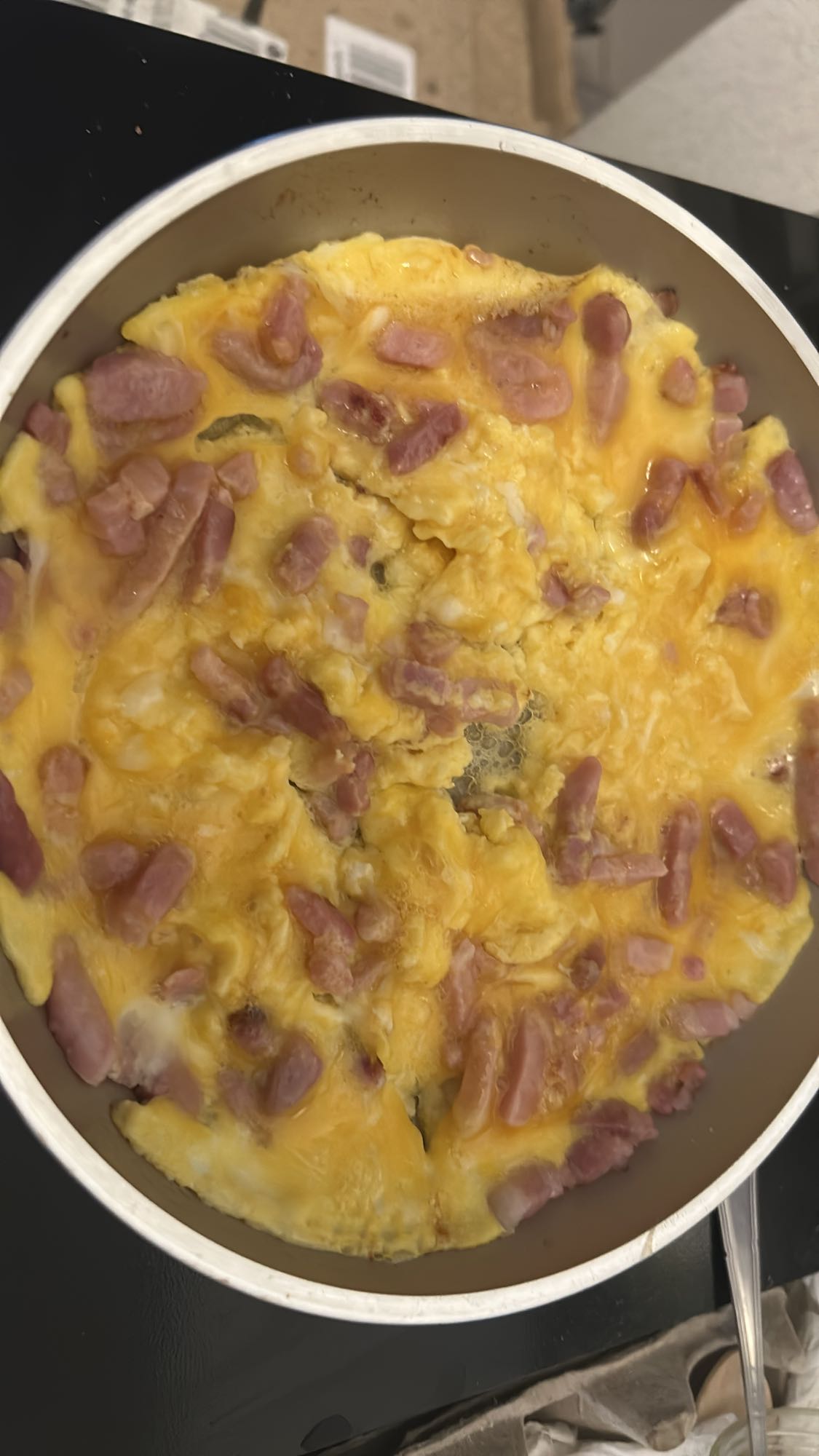 Omelette aux lardons