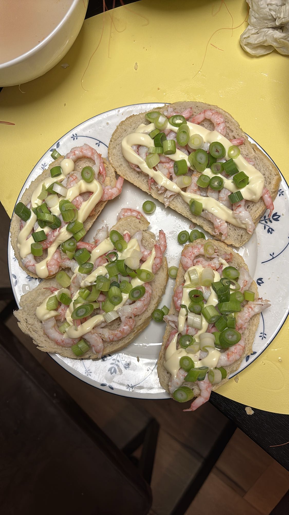 Rekesmørbrød med majones