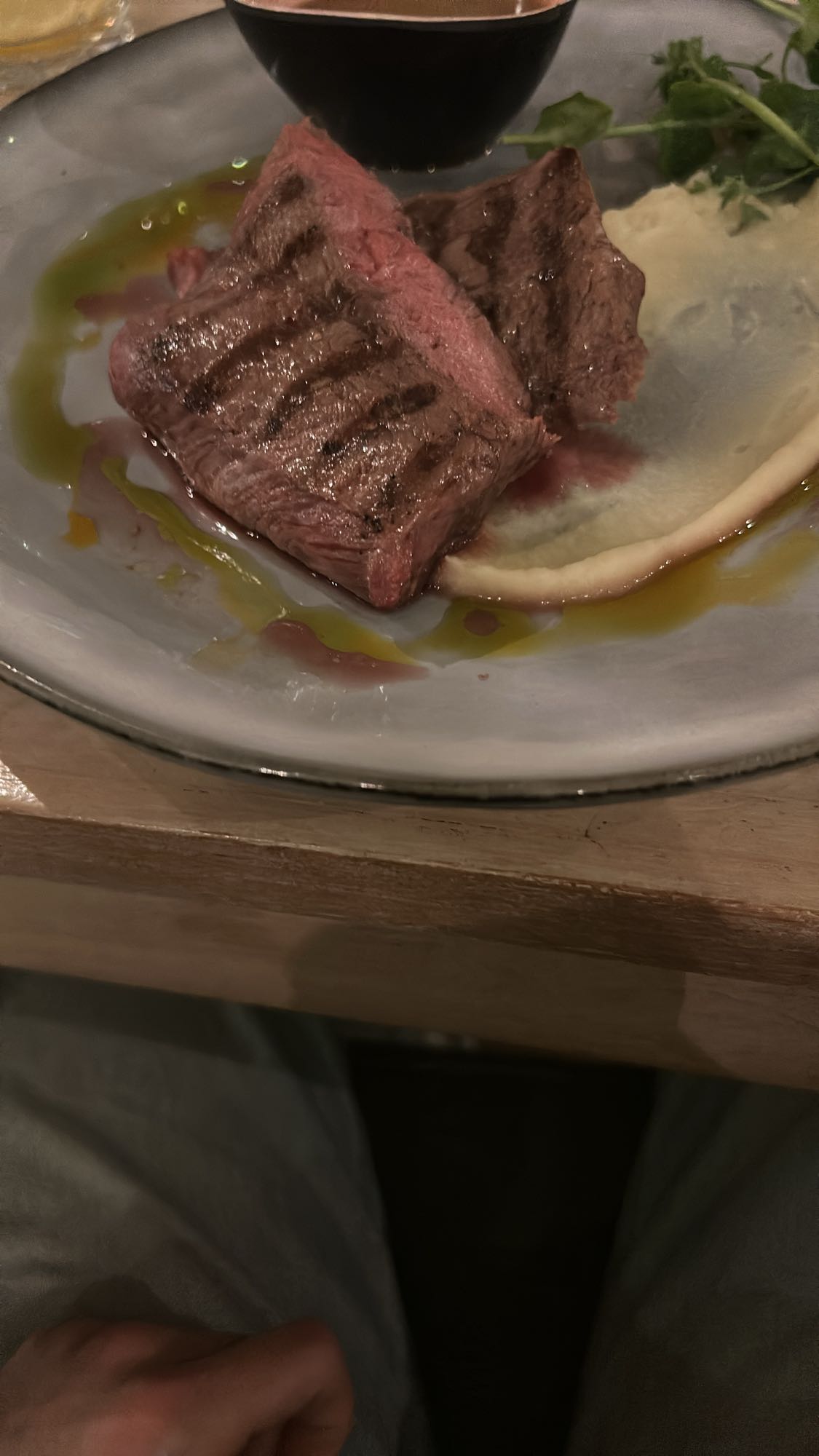 Gegrilde biefstuk met puree