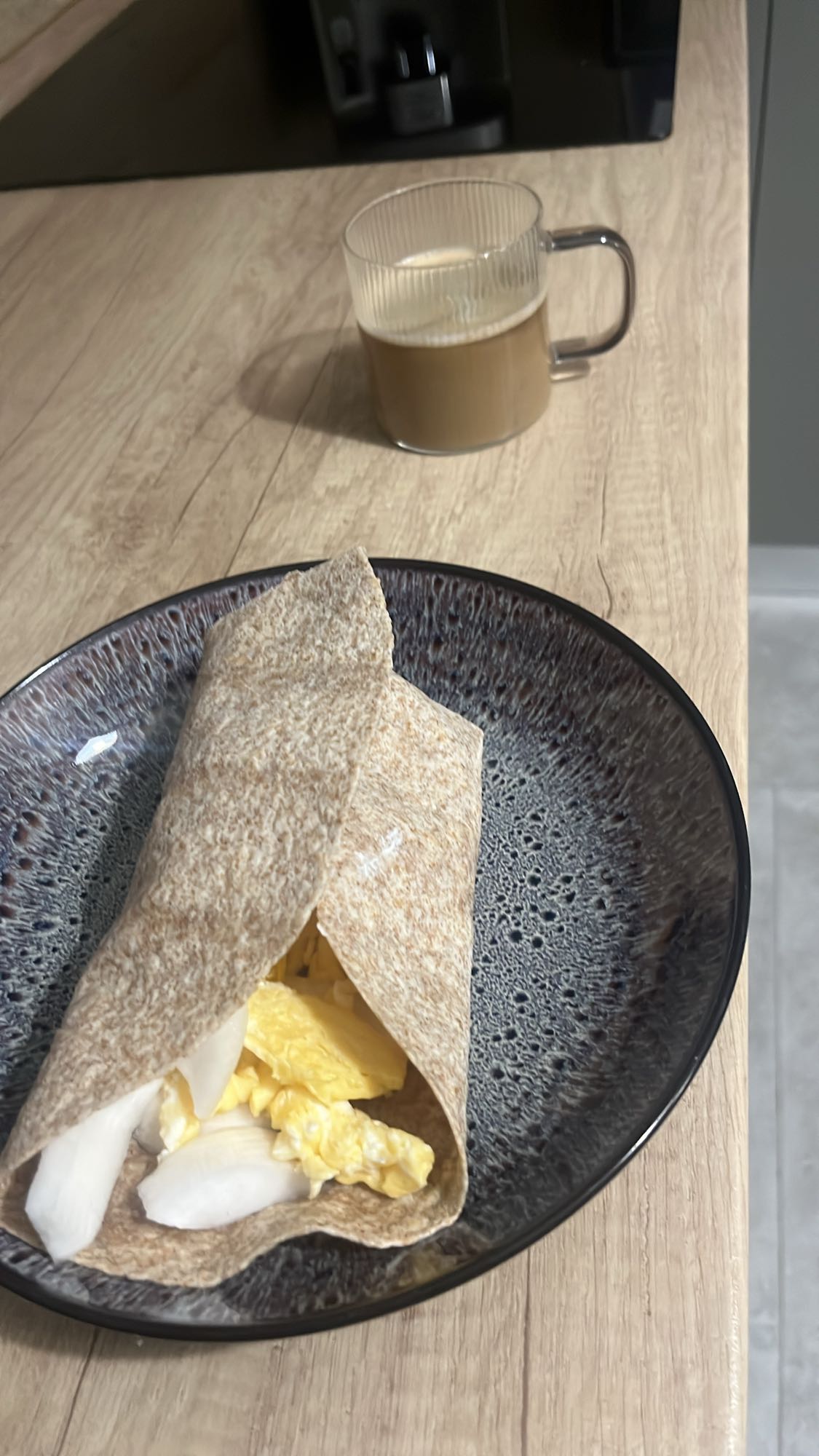 Wrap cu ou și cafea