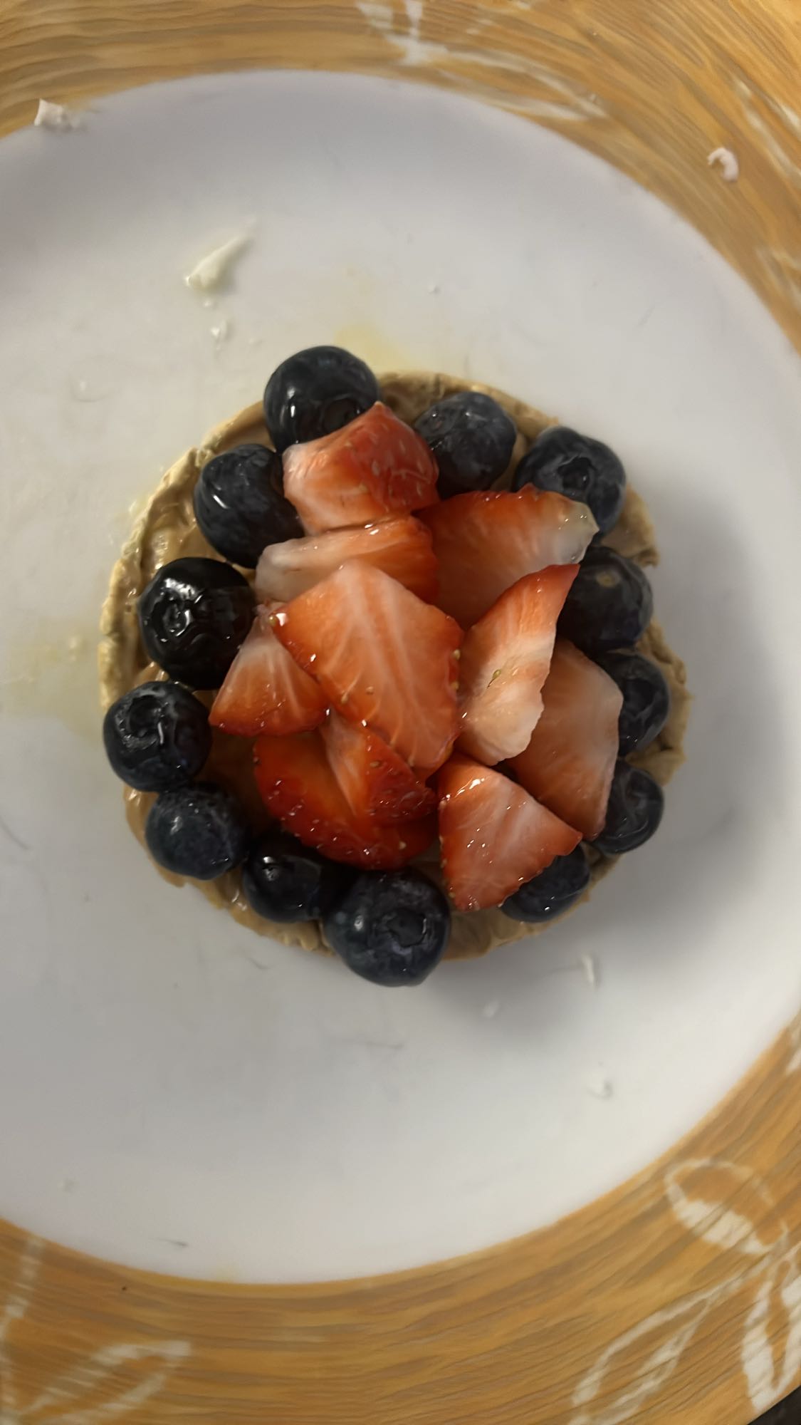 Fruta con mantequilla