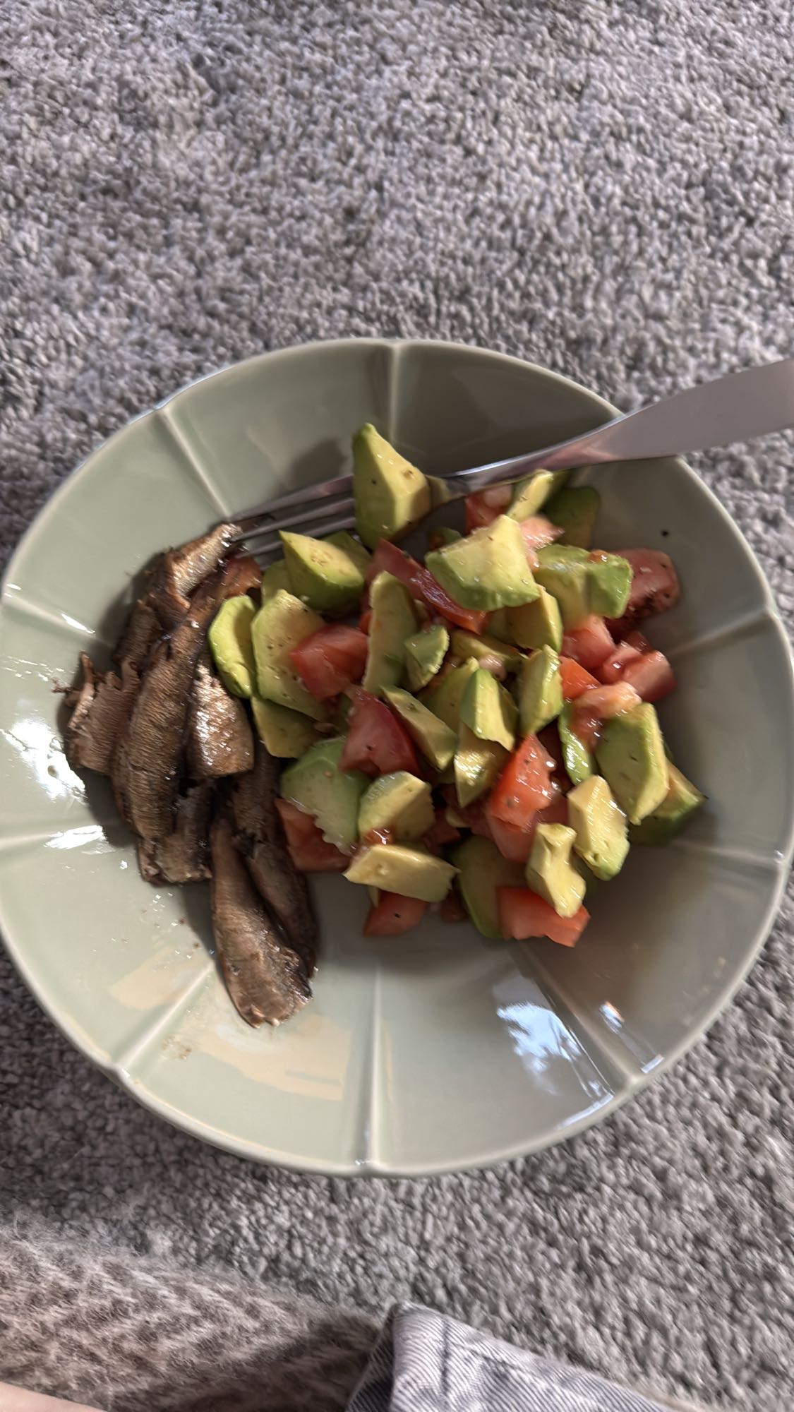 Sardines with Avocado Salad