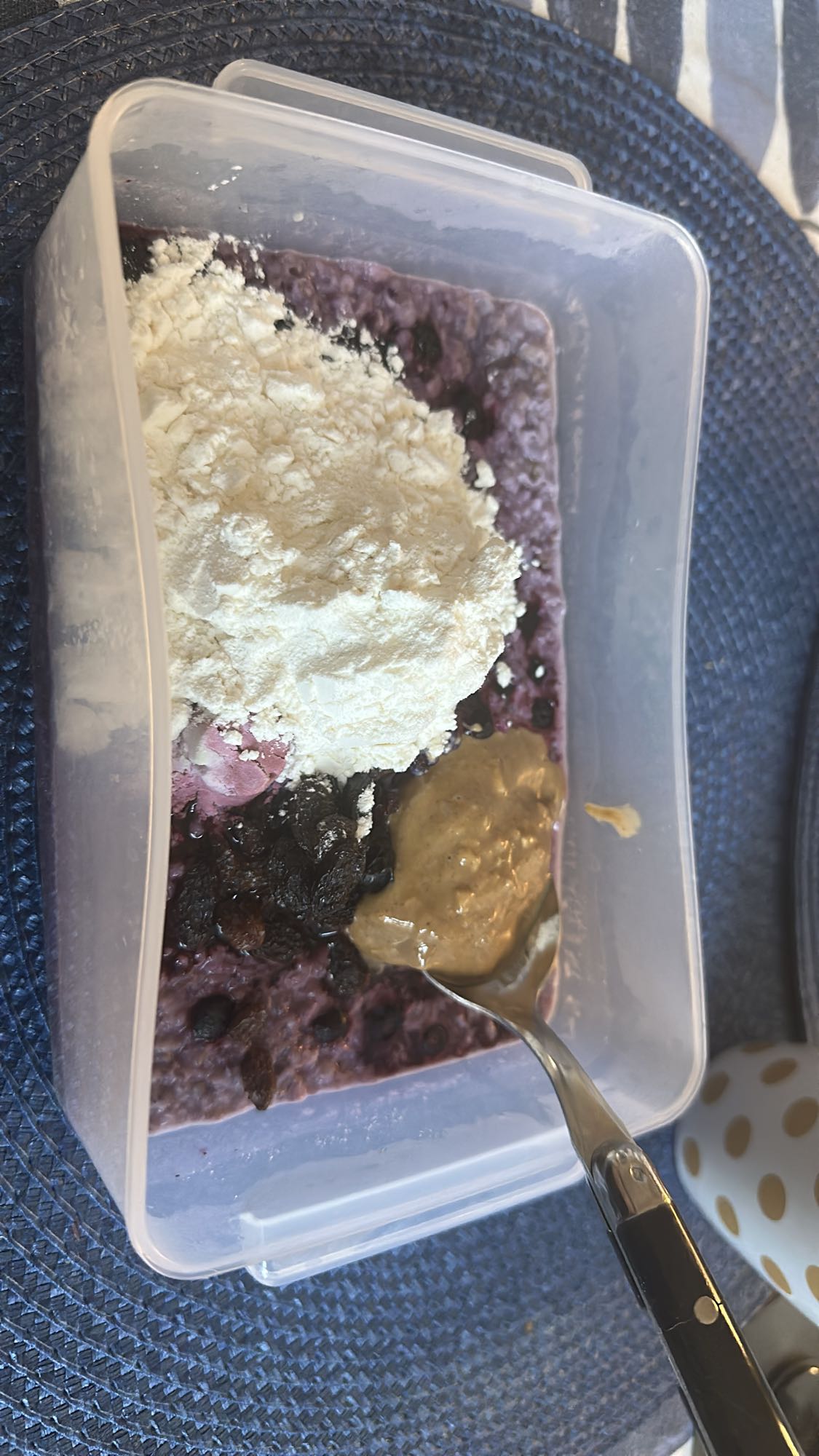 Proteinrik blåbärsgröt