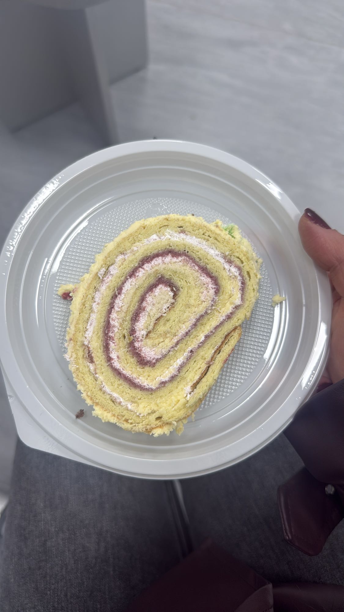 Jam Swiss Roll Slice