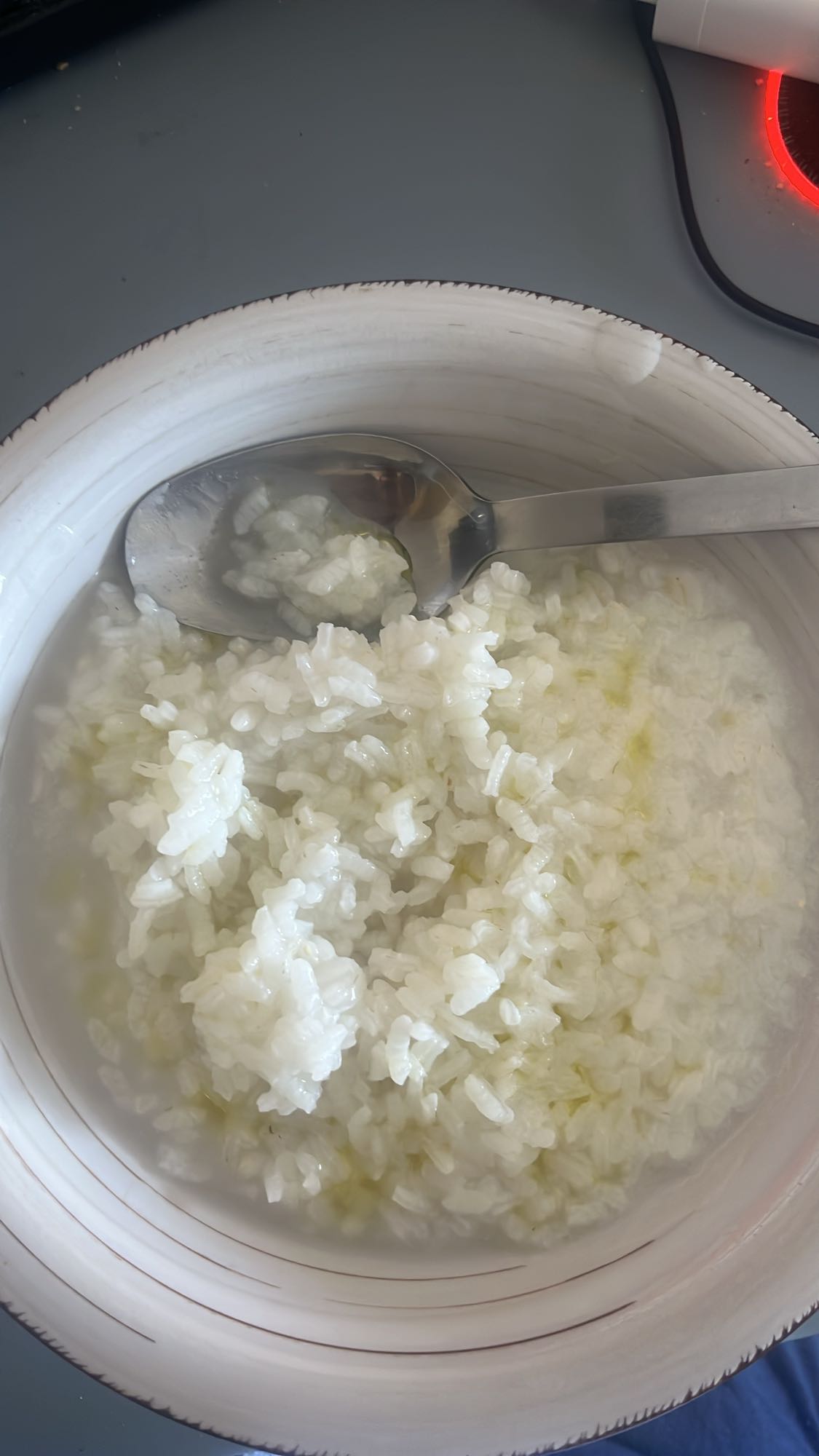 arroz blanco cocido