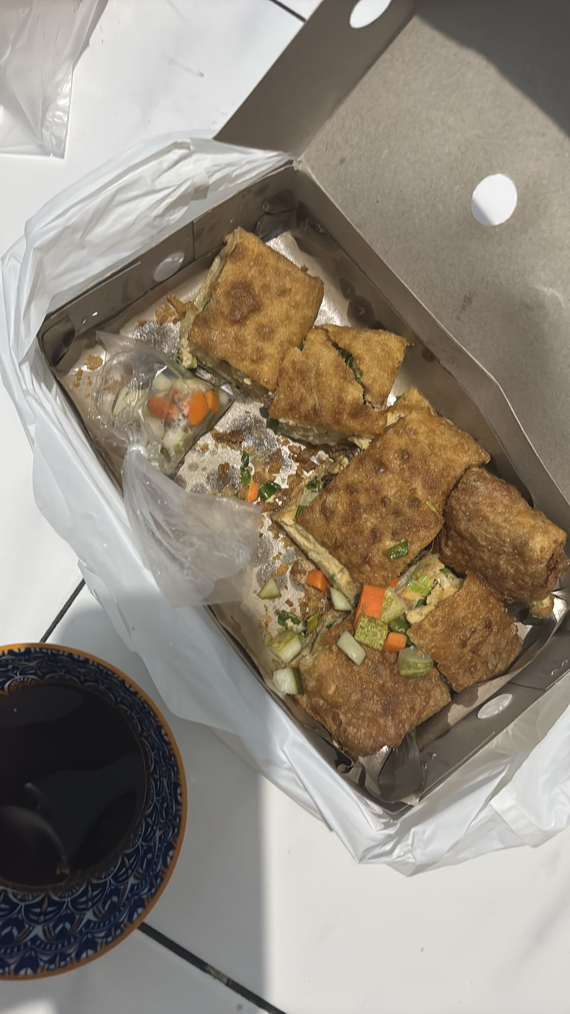 Martabak telur dan acar