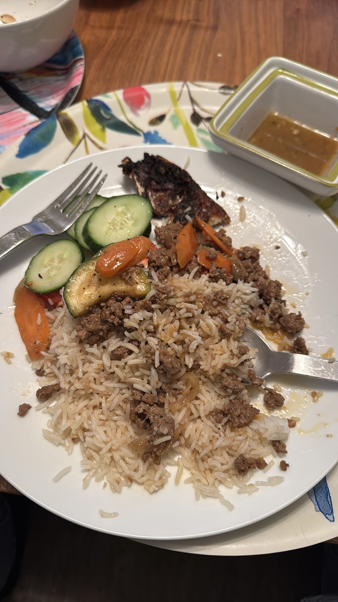 Ris med köttfärs & grönsaker