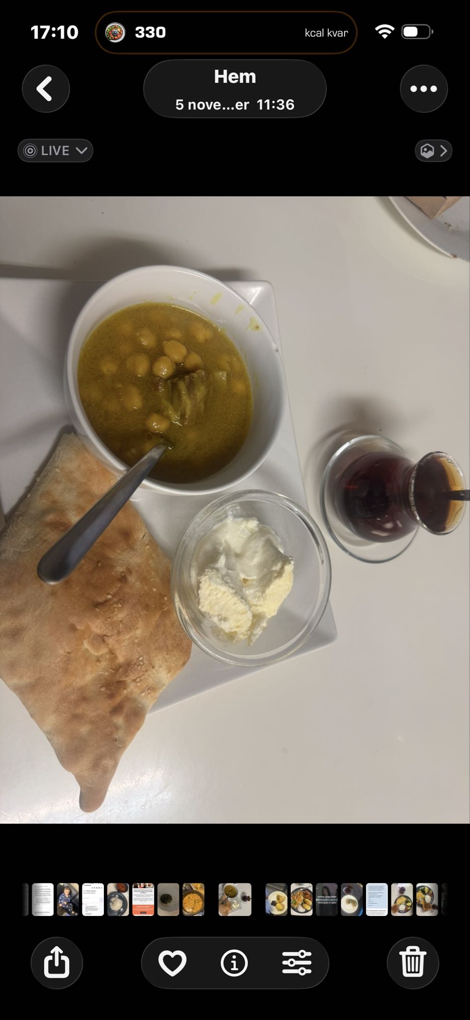 Kikärtsgryta med bröd