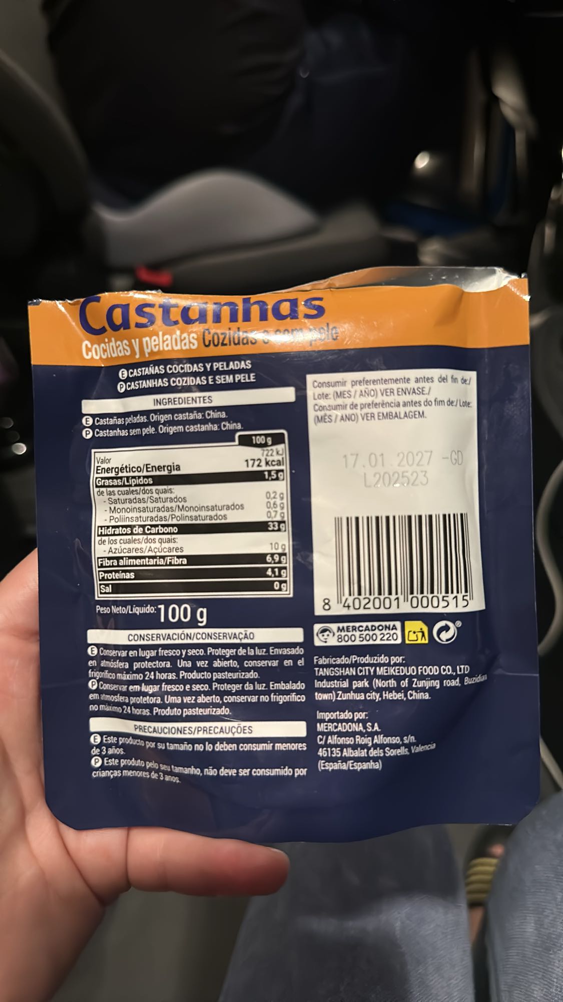 Castane coapte si decojite