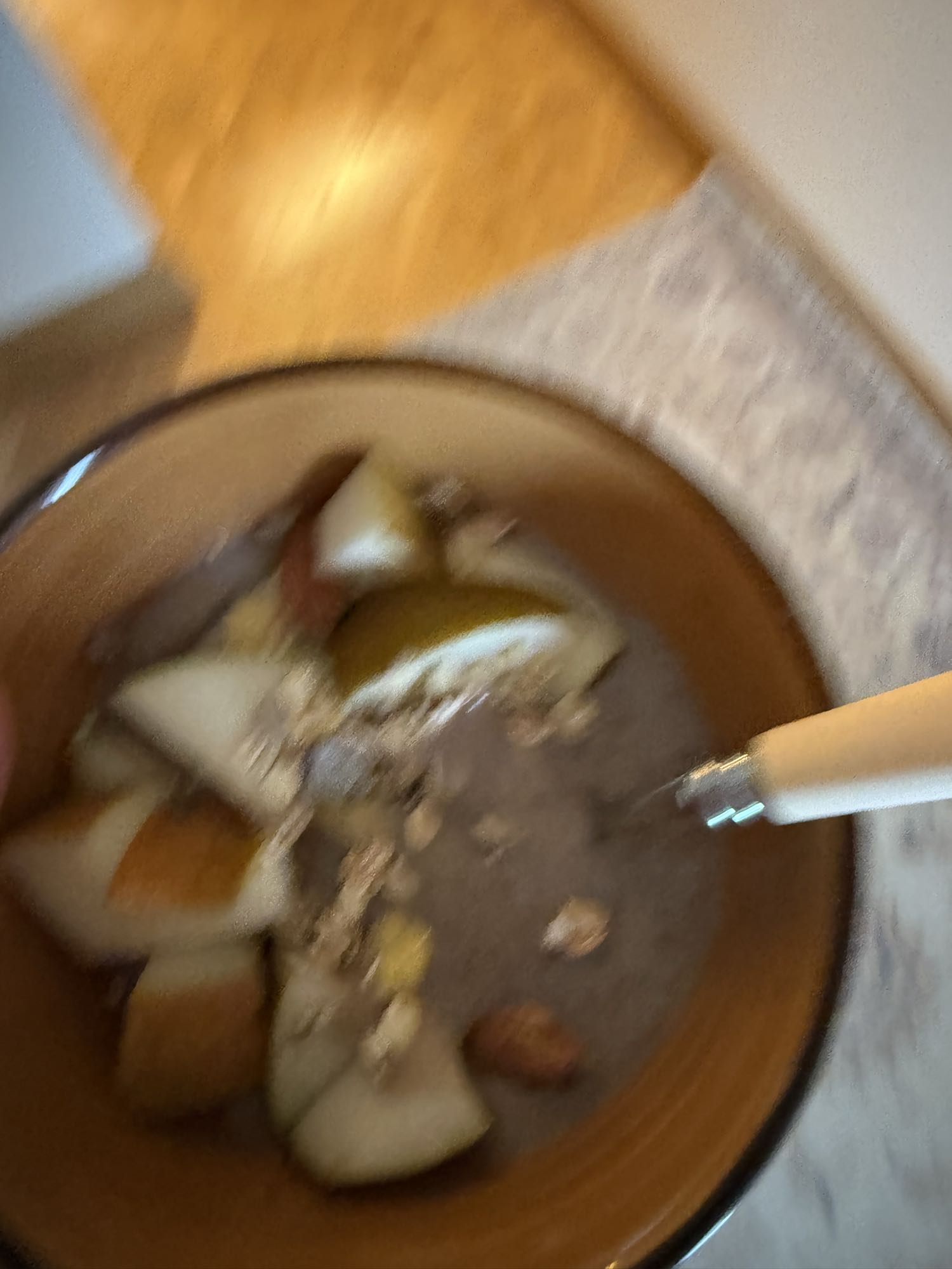 Bol de poire et muesli