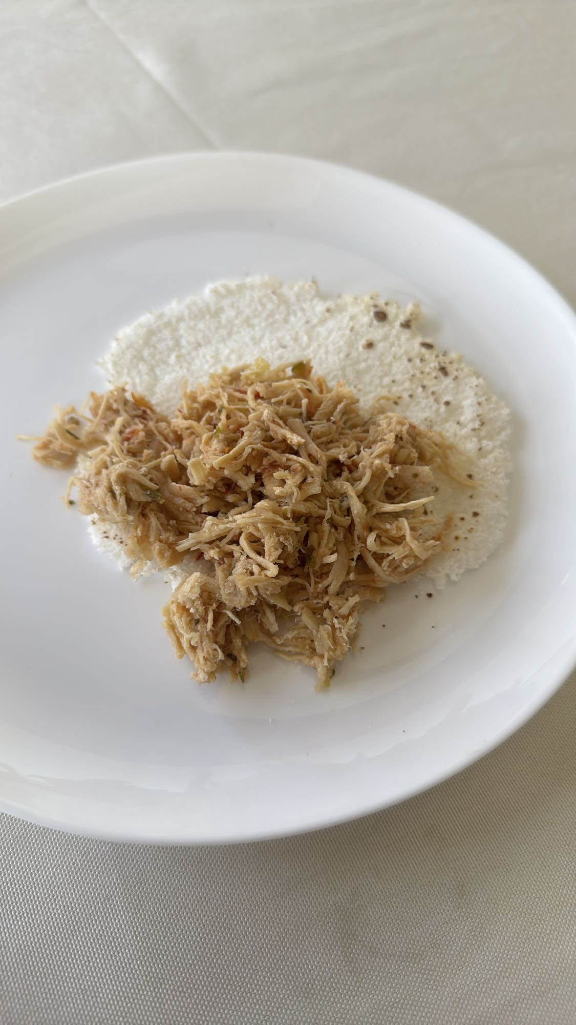 Frango com tapioca