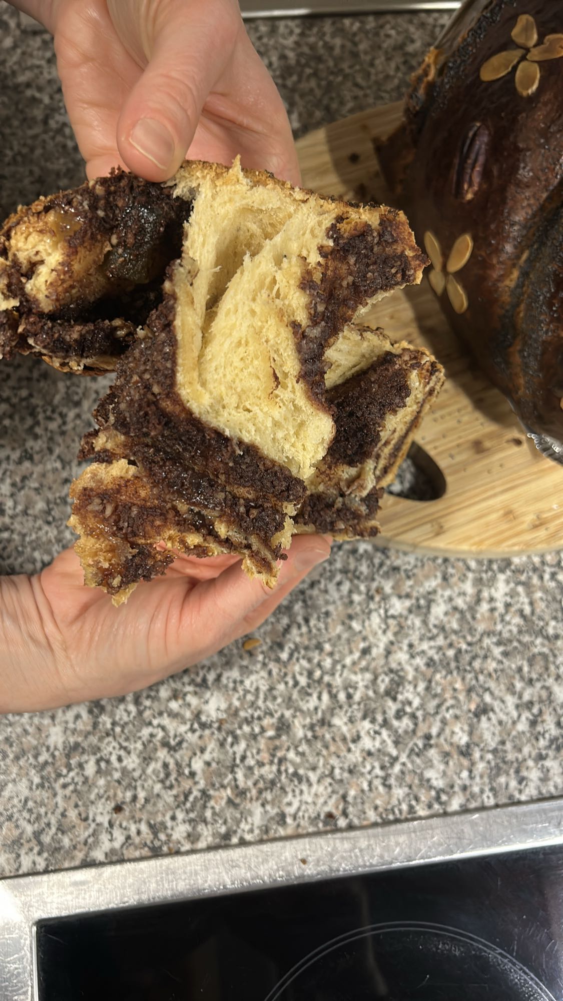 pan dulce con chocolate