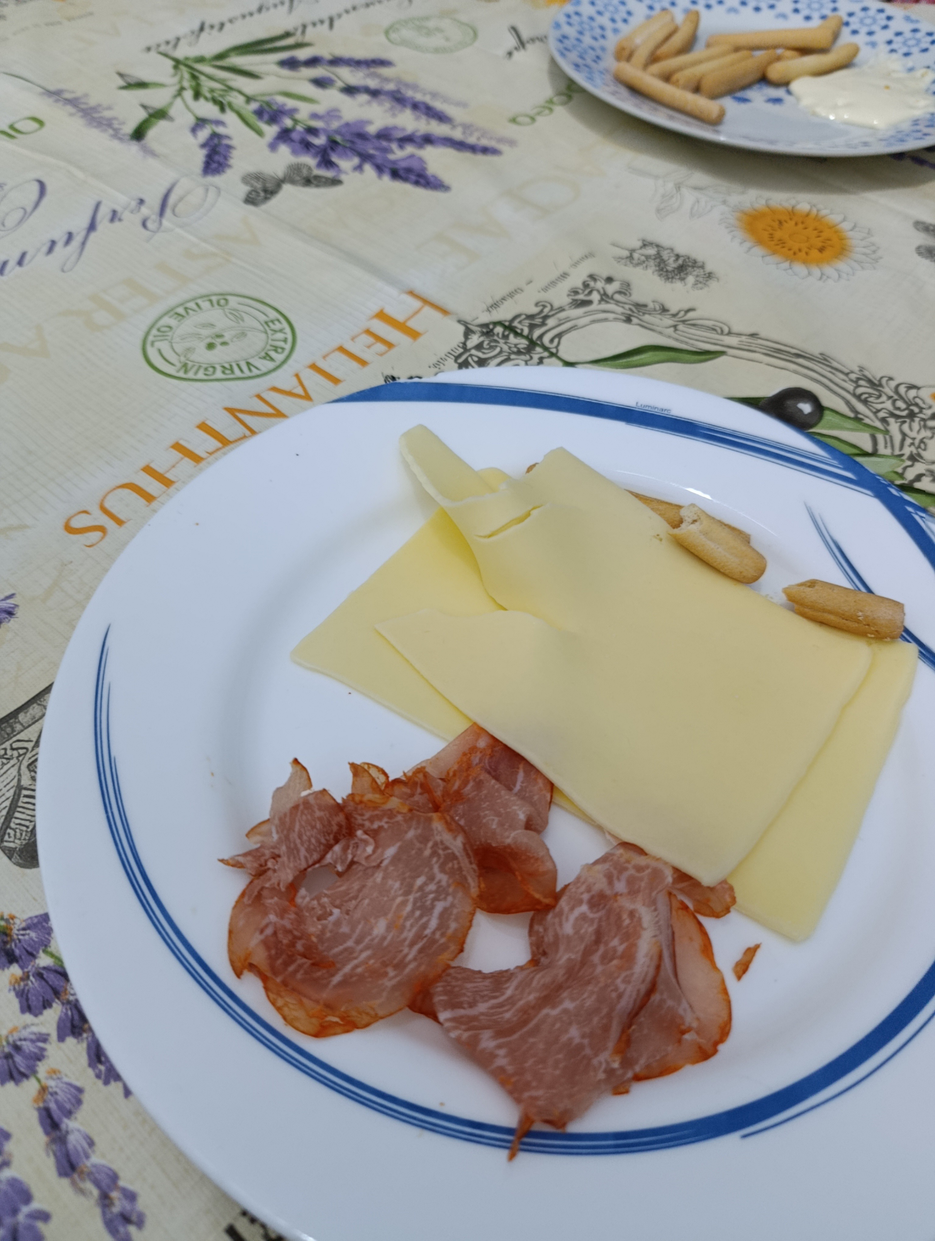 jamón, queso y palitos